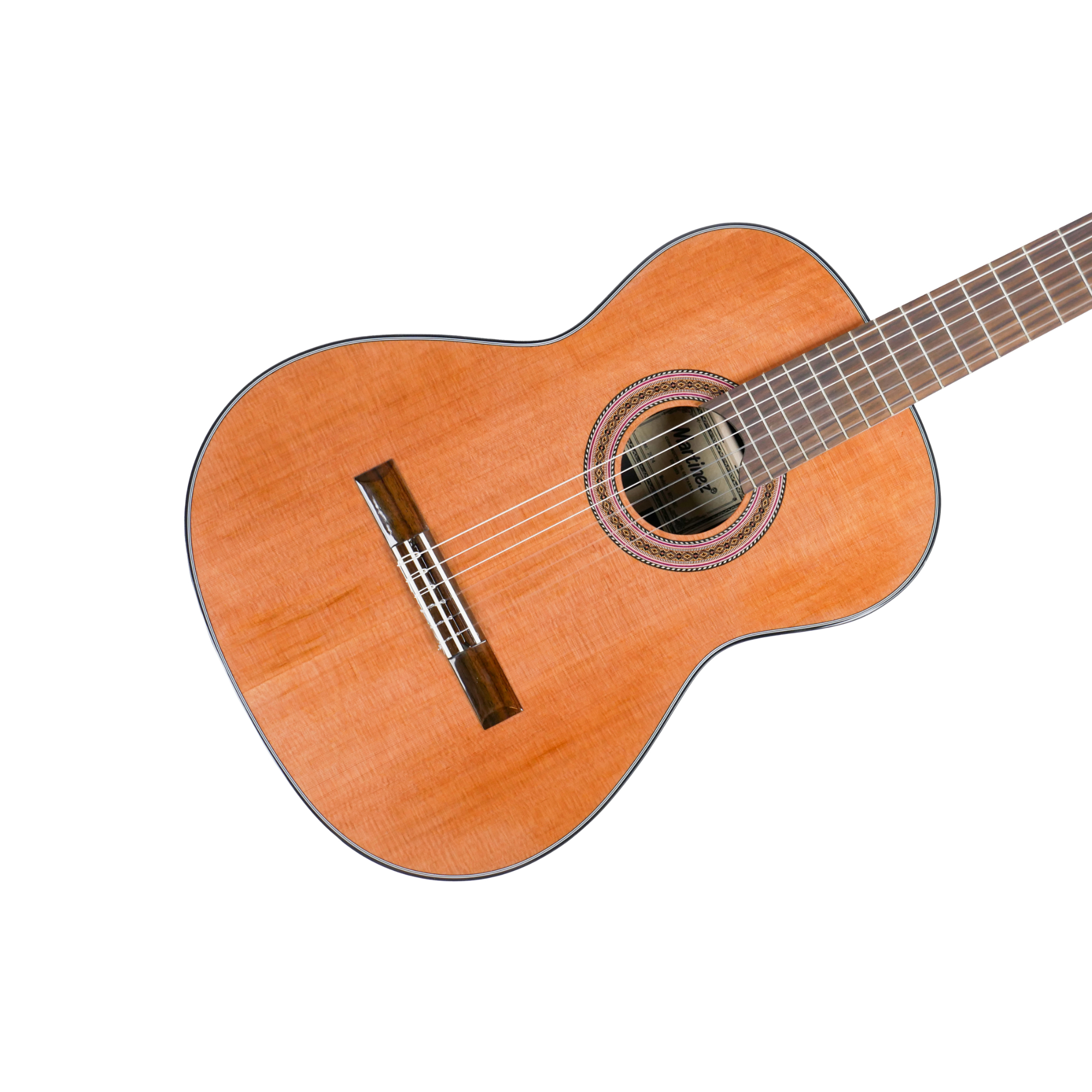 MARTINEZ MC-58C SOLID CEDAR TOPINDIAN ROSEWOOD CLASSICAL GUITAR NATURAL