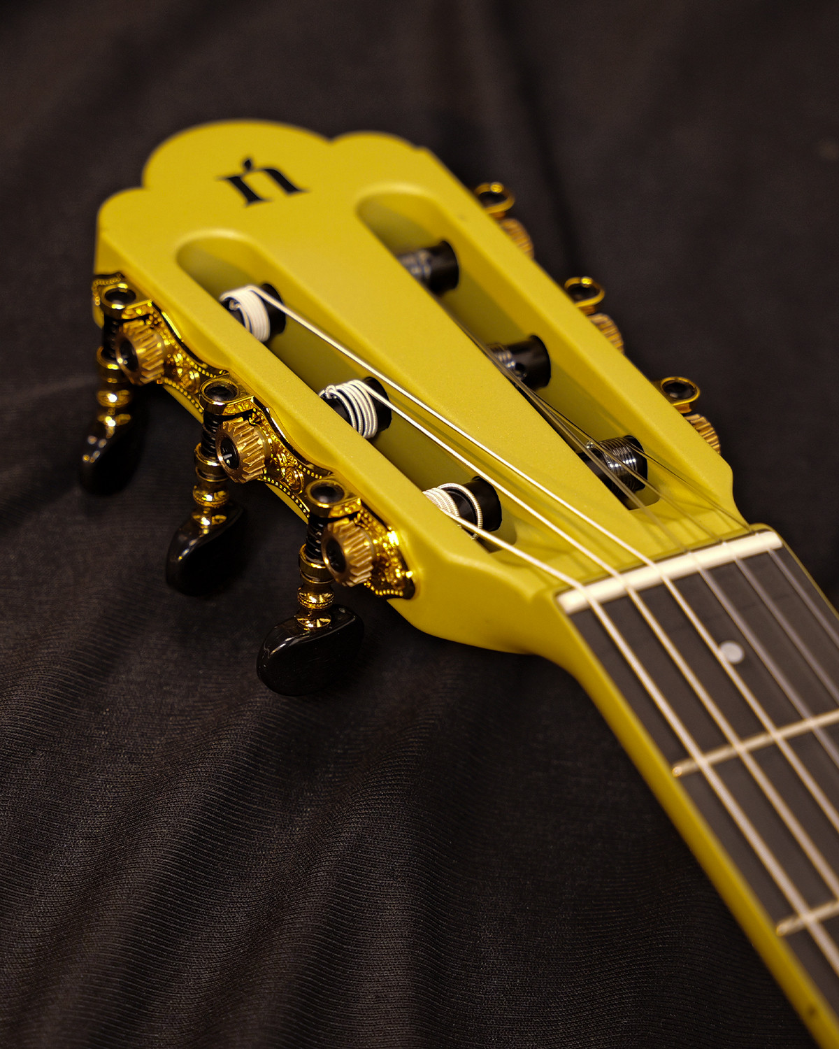 Natasha Cosmos NSX Carbon Fibre Classical Guitar with Smart Pickup glaze gold