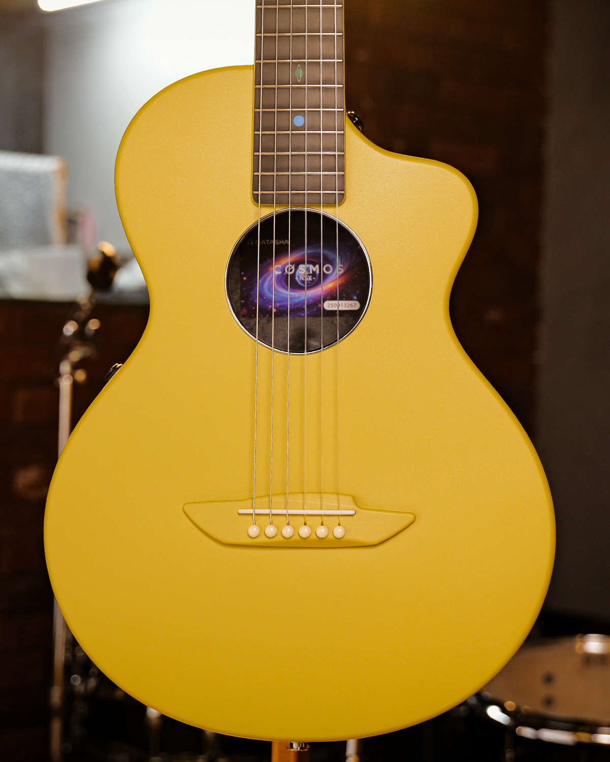 Natasha Cosmos NSX Carbon Fibre Classical Guitar with Smart Pickup glaze gold