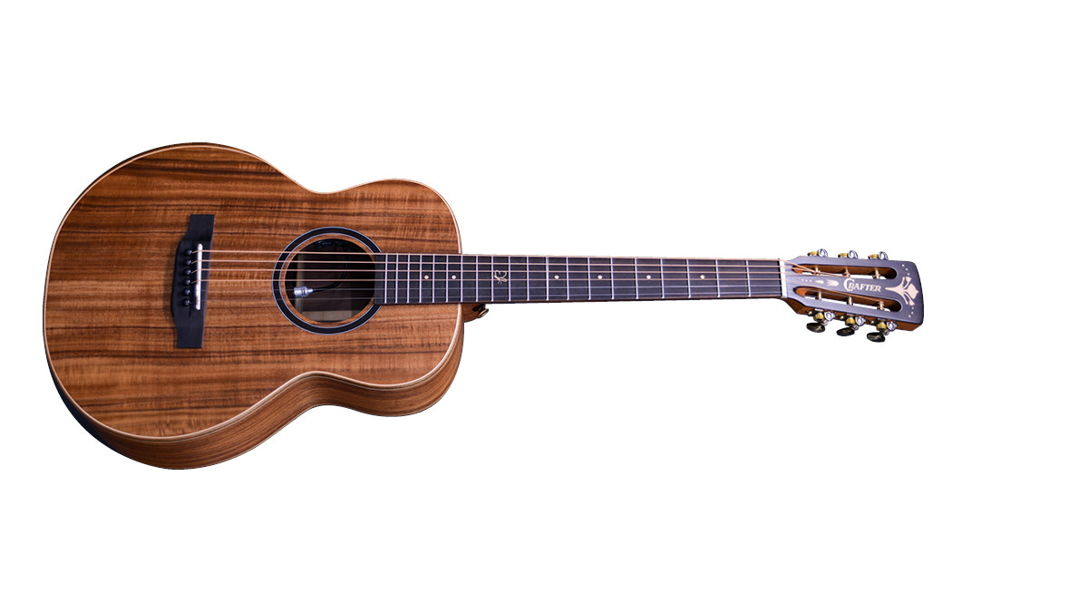 Crafter MINO ALK compact Mino body with solid flamed koa top