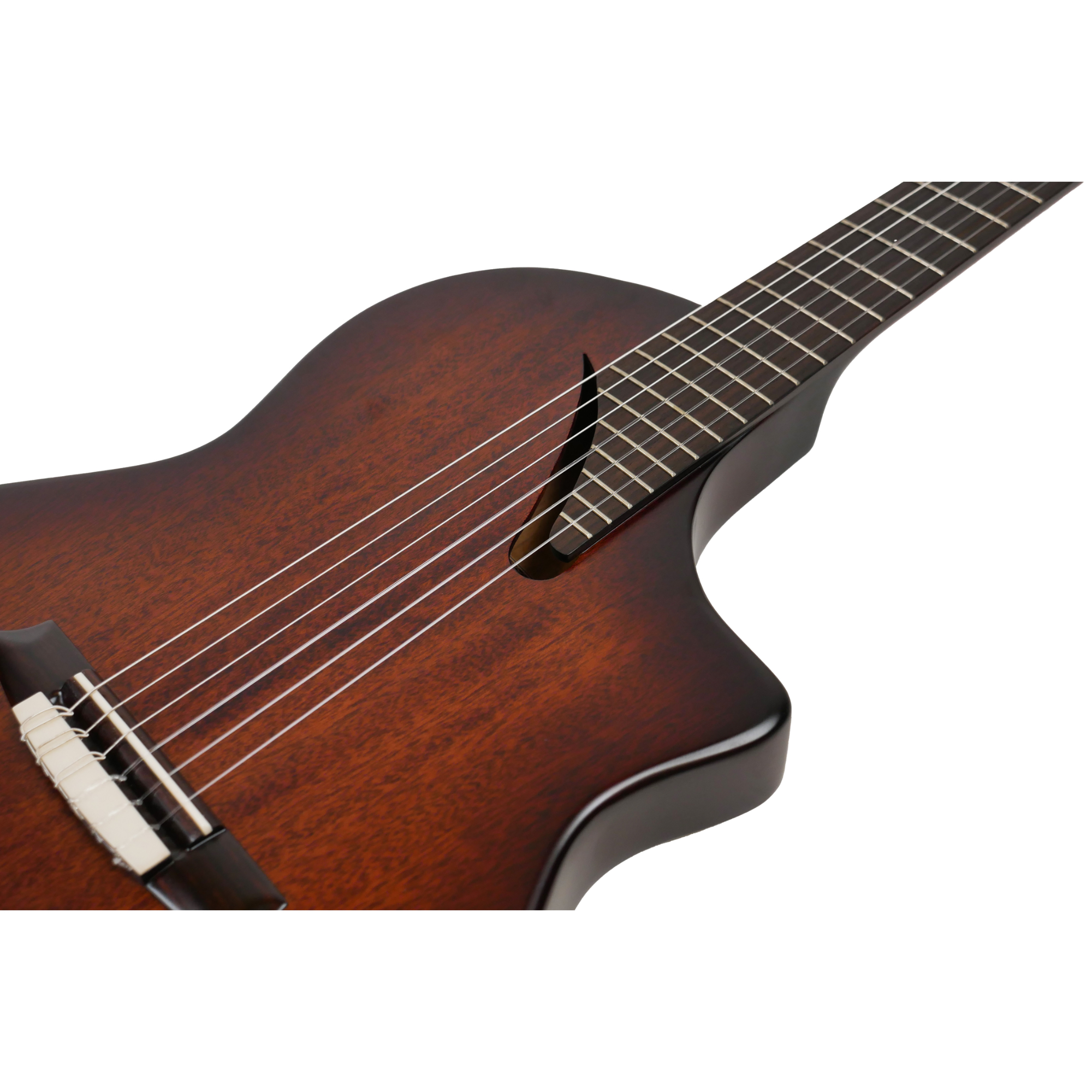 MARTINEZ Hispania Satin with EQ all solid modern semi-acoustic classical guitar with effects