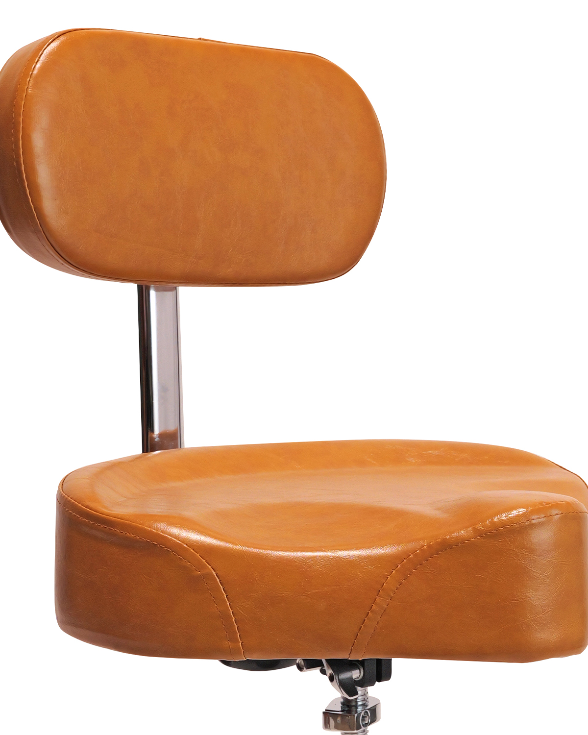 Strydom Comfort Core 1000 ERGO BACK Edition drum throne - Vintage Brown Leather