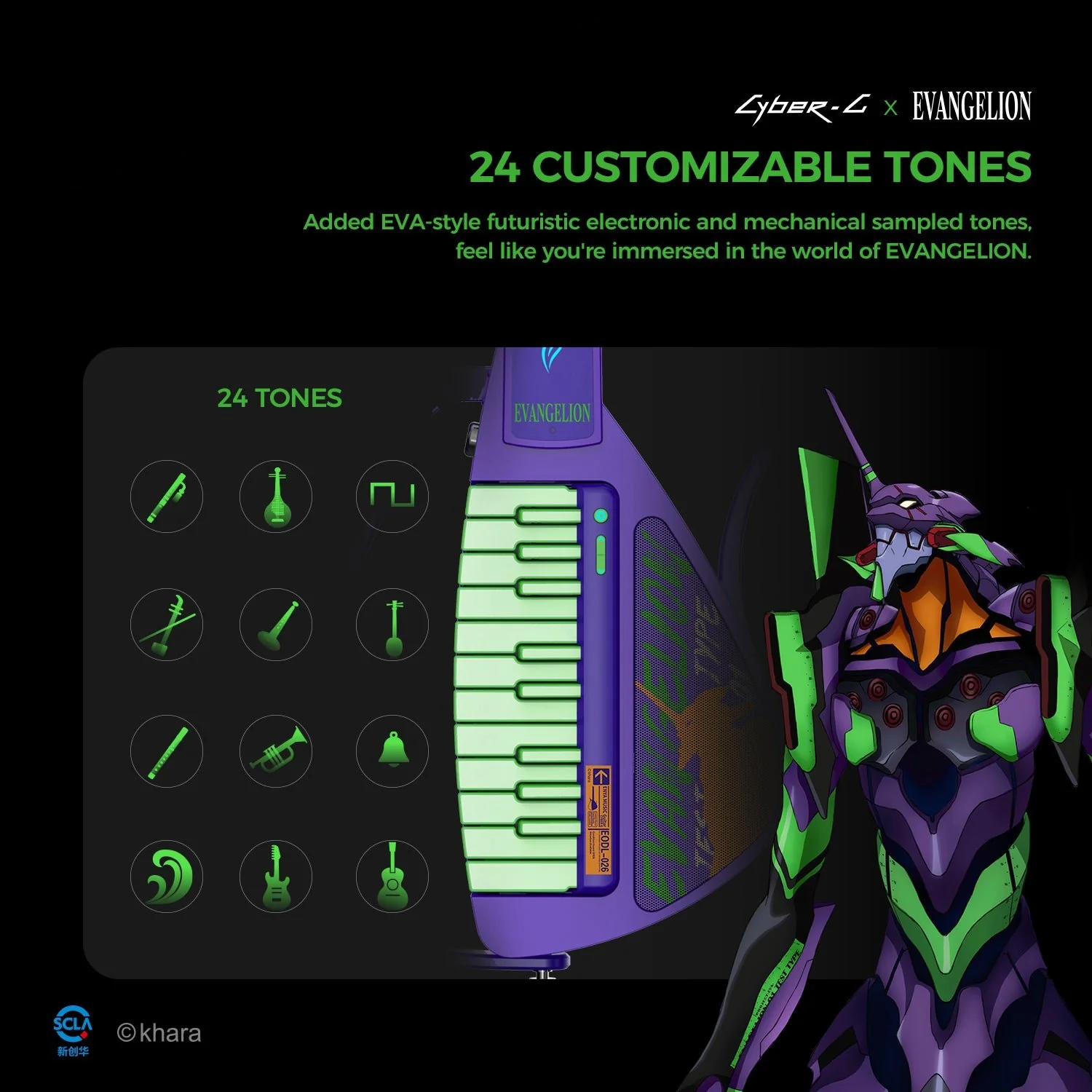 Enya CYBER-G Stringless Smart Guitar Foldable Travel Backing Guitar Built-in Drum Machine Bassline 20 instrument Sounds for One-Man Band App Interactive Chord Sheets For Adults Teens Eva