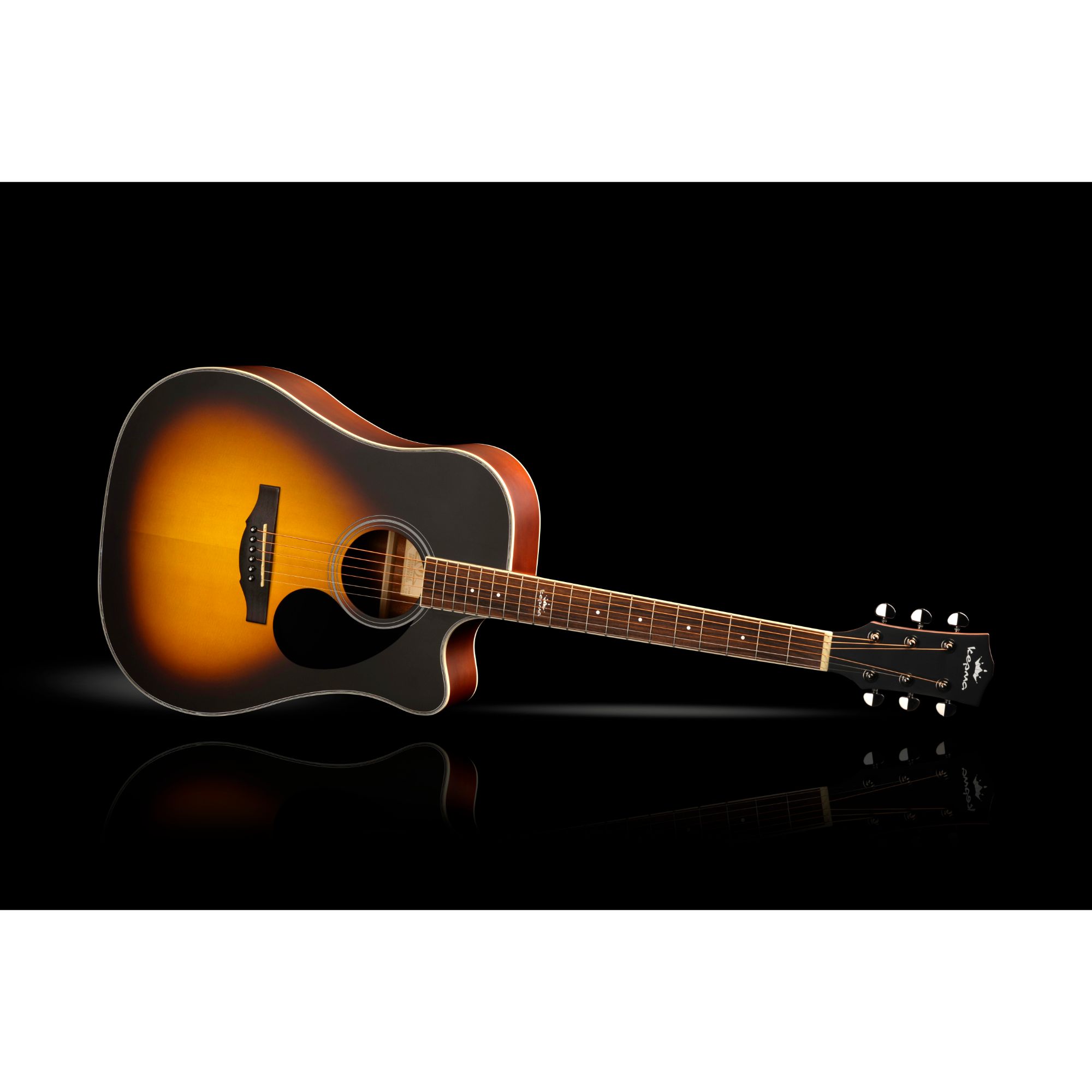 KEPMA D1C PRO Acoustic Guitar-- Sunburst Matt