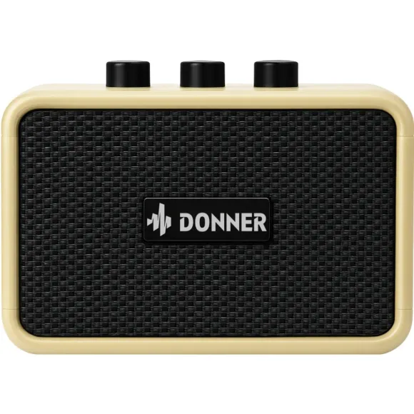 Donner DA-10B Electric Guitar Amplifier 3W Vintage white Practice Amp