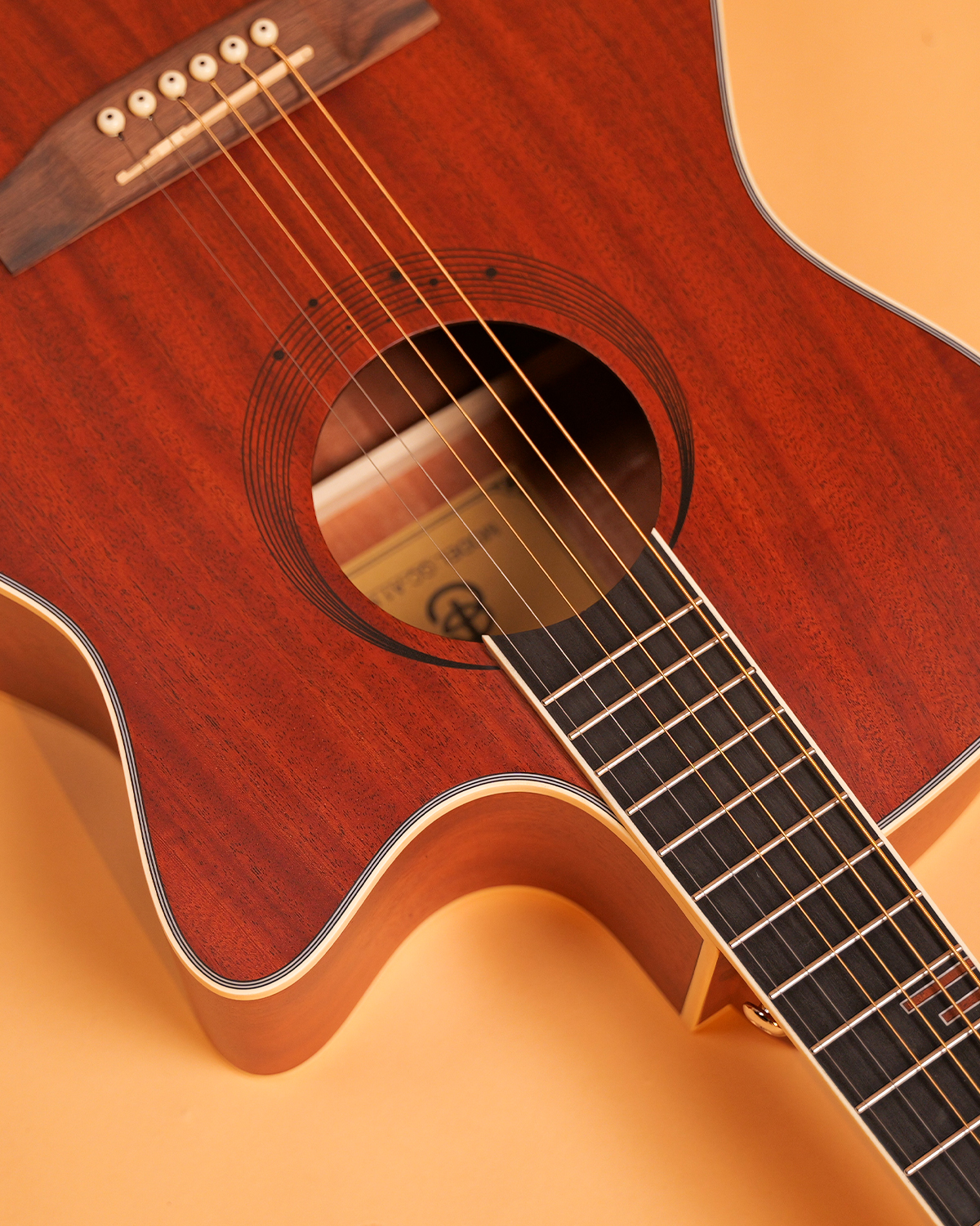 GC A1 Natural Mahogany Guitar 40  All-Mahogany