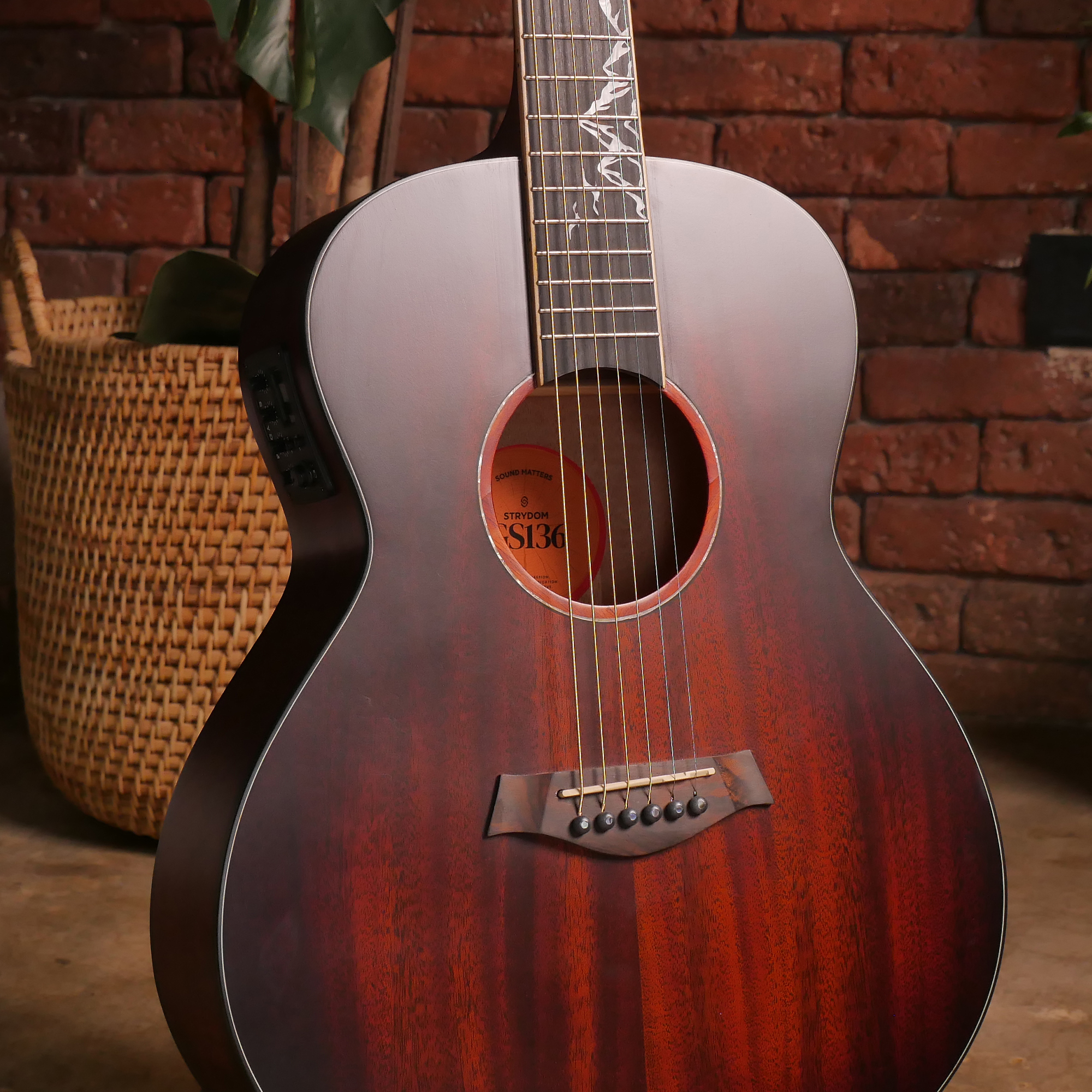 Strydom GS136E Semi-acoustic guitar Wild Honey all Mahogany