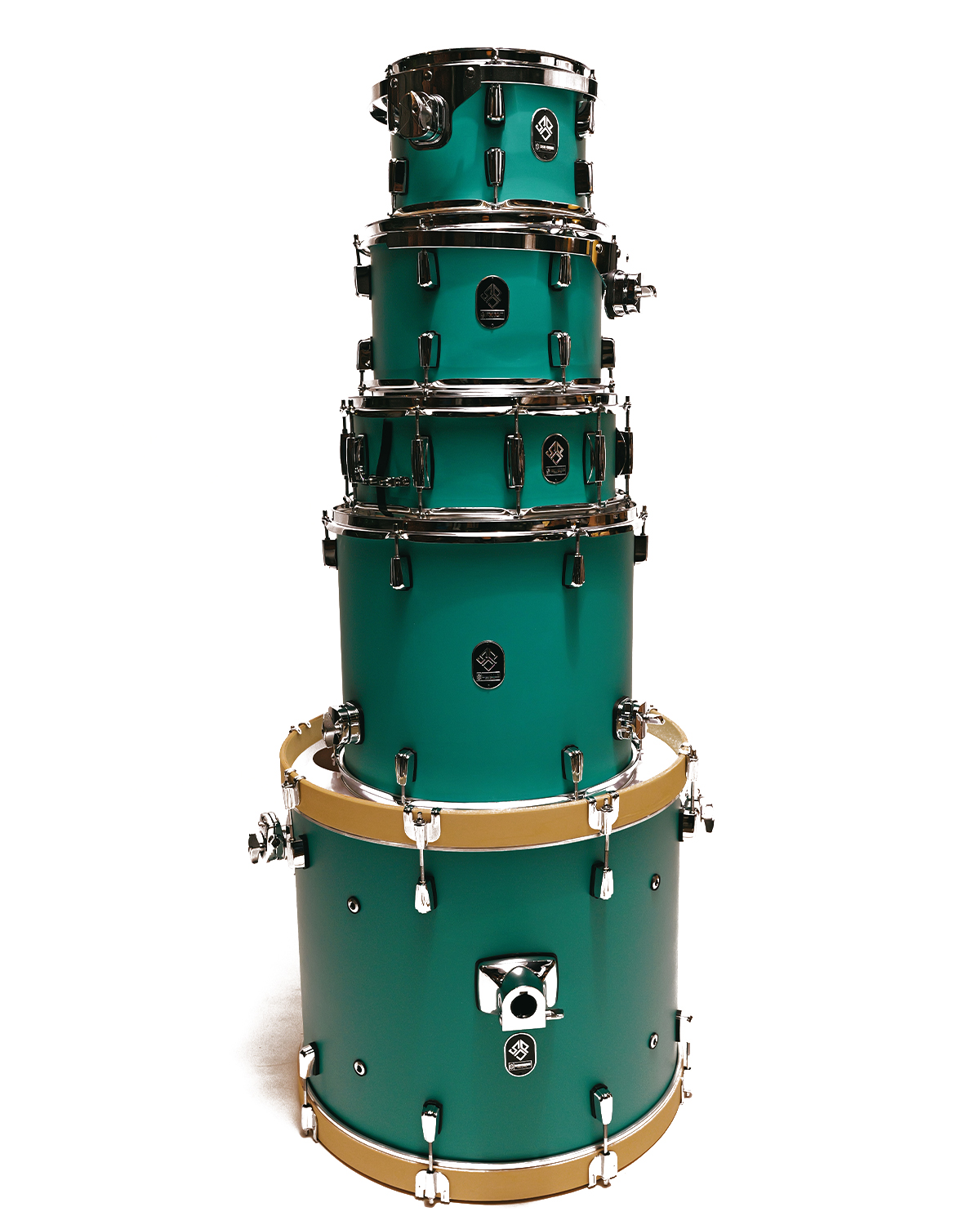 Strydom Sonic Pro Acoustic DrumKit Glacier Mint green