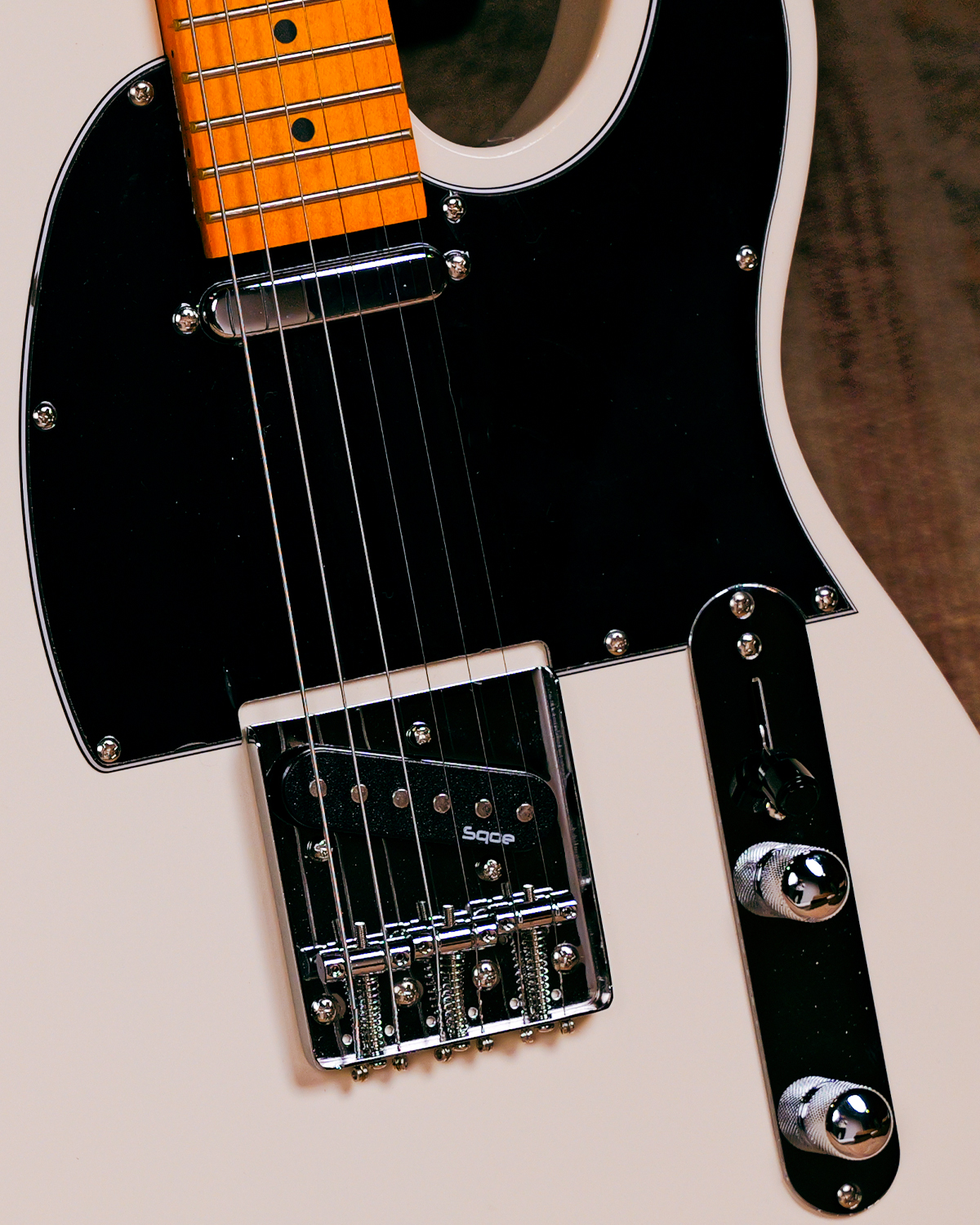 SQOE SETL250 - Tele Electric guitar - Olympic white