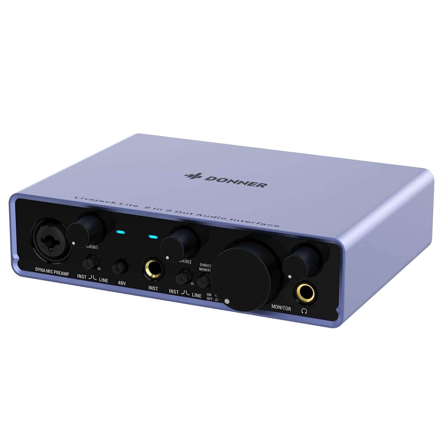 Donner Livejack 2x2 Audio Interface 2 In 2 Out USB Audio Interface