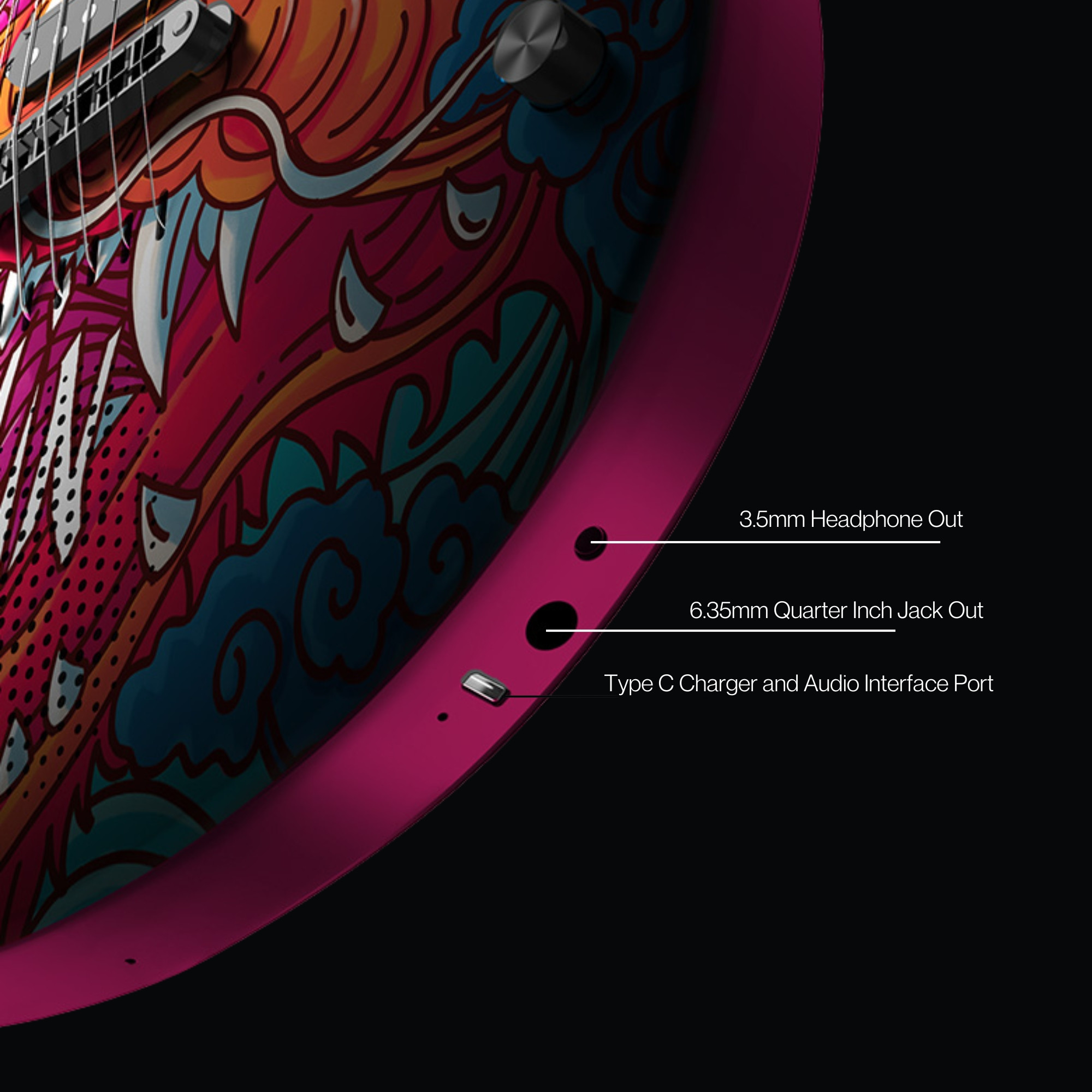 Enya Nova GO Sonic dragon shinichi kobayashi smart electric guitar exclusive thickened bag Type-C charging cable