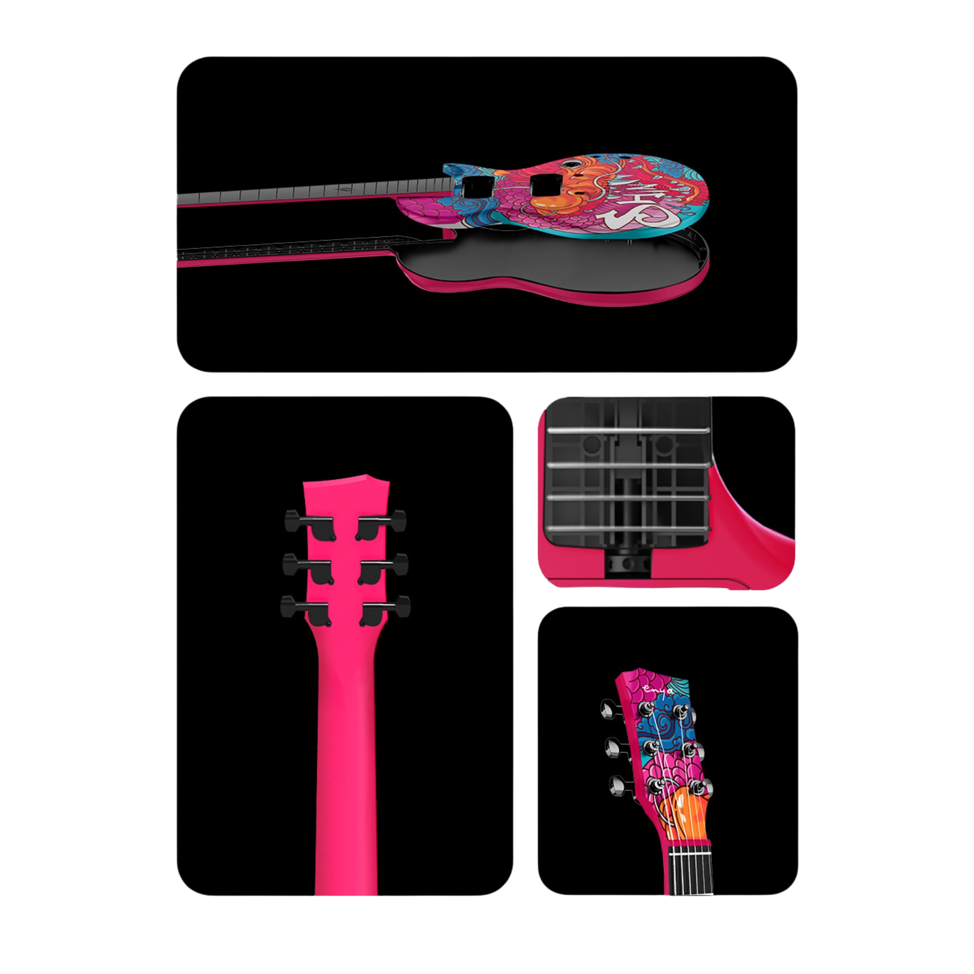 Enya Nova GO Sonic dragon shinichi kobayashi smart electric guitar exclusive thickened bag Type-C charging cable