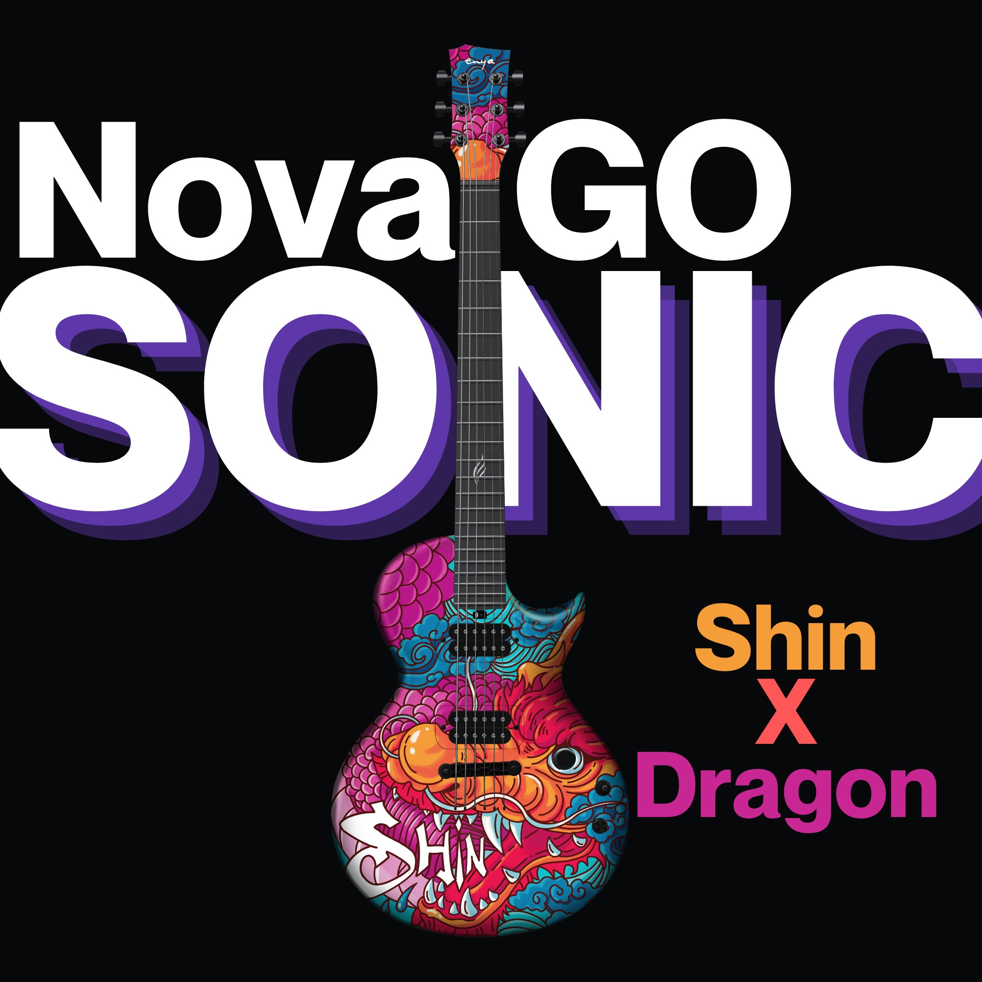 Enya Nova GO Sonic dragon shinichi kobayashi smart electric guitar exclusive thickened bag Type-C charging cable