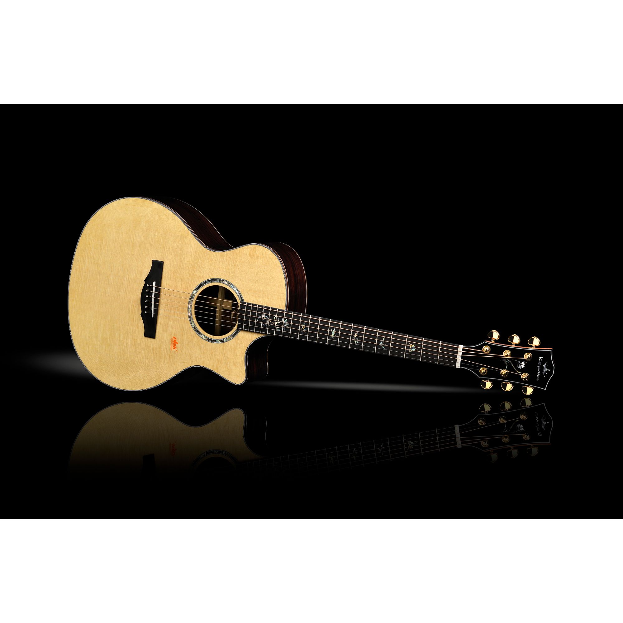 Kepma B1E GA Grand auditorium All solid guitar with Lr baggs stage pro anthem pick up