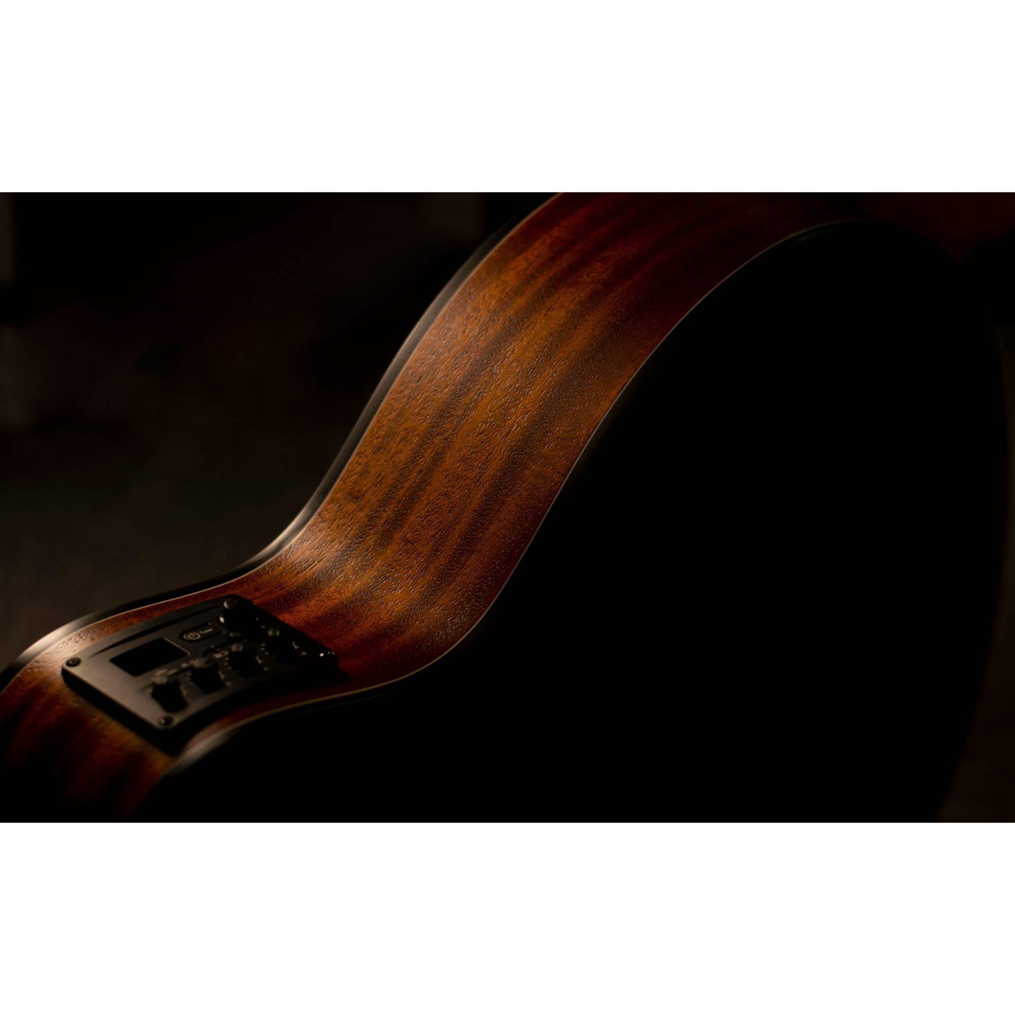 Kepma ES36-E Semi Acoustic Travel Guitar- Black Matt