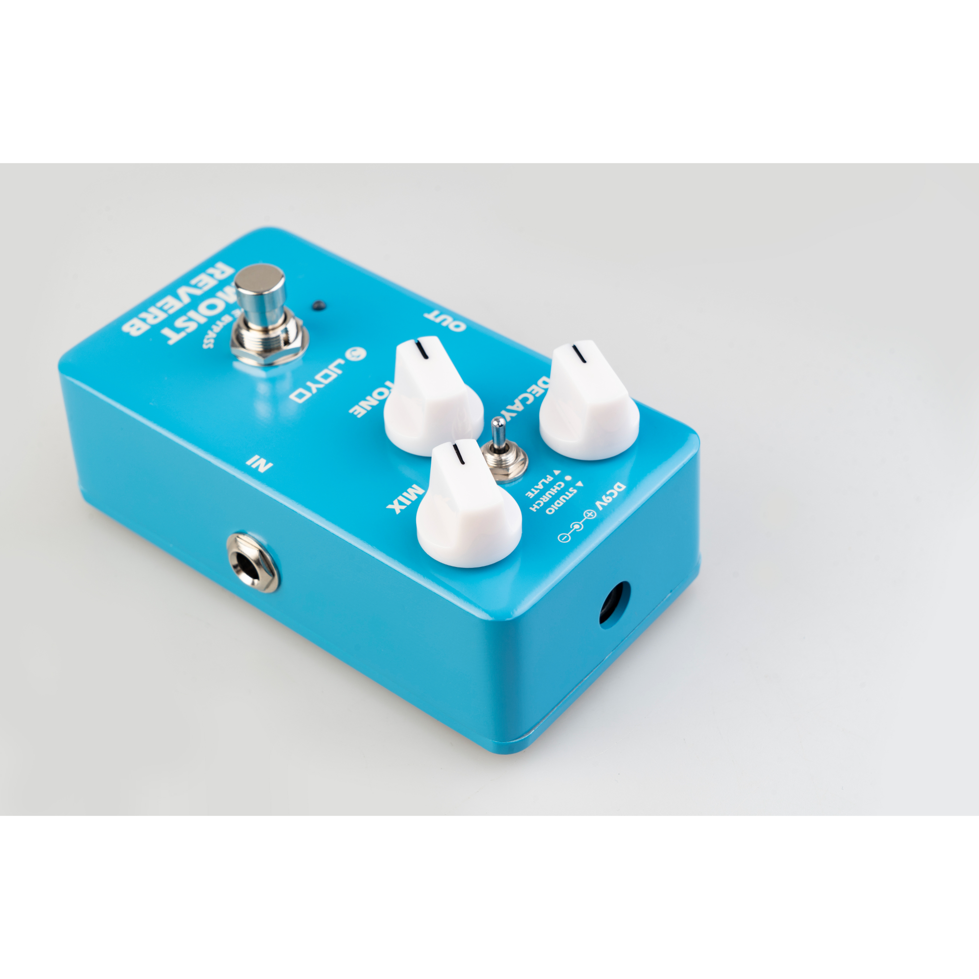 JOYO Reverb Effect Pedal Digital Guitar Pedal with 3 Reverb Effects Studio Church Plate for Electric Guitar - True Bypass MOIST JF-20