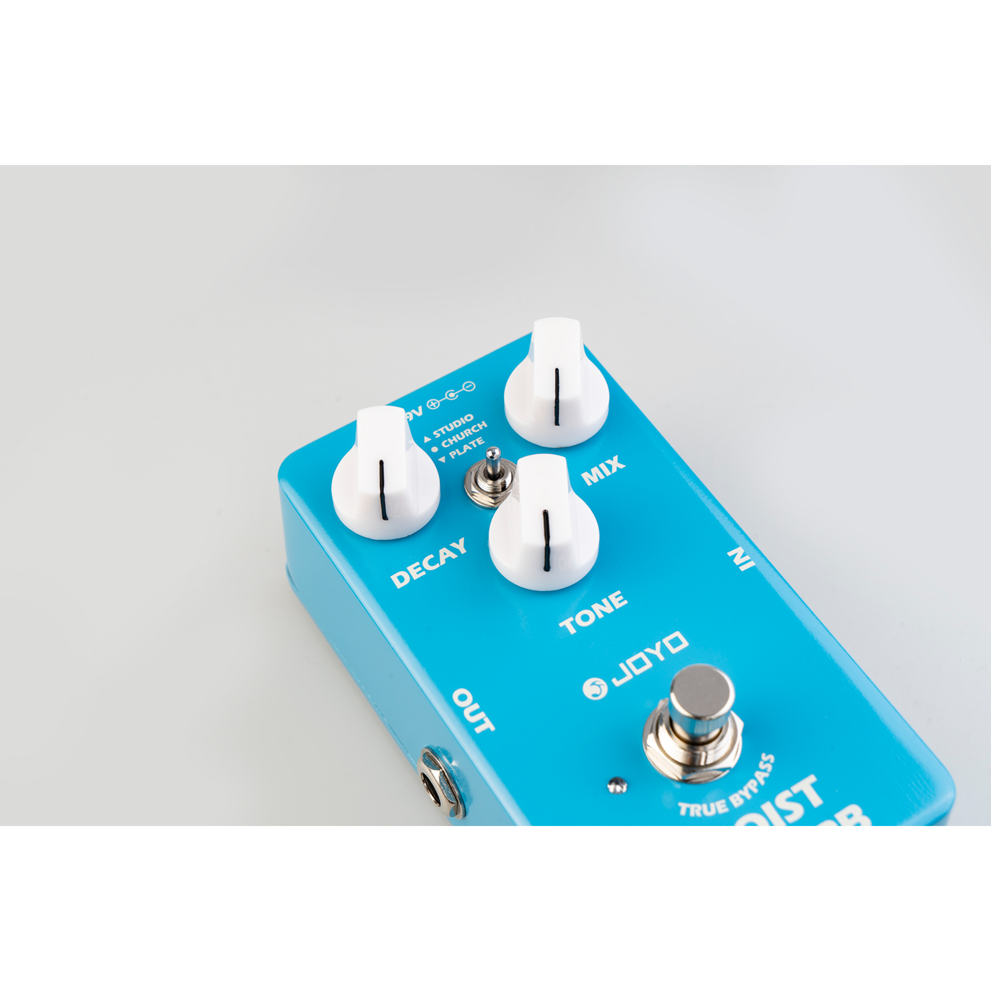 JOYO Reverb Effect Pedal Digital Guitar Pedal with 3 Reverb Effects Studio Church Plate for Electric Guitar - True Bypass MOIST JF-20