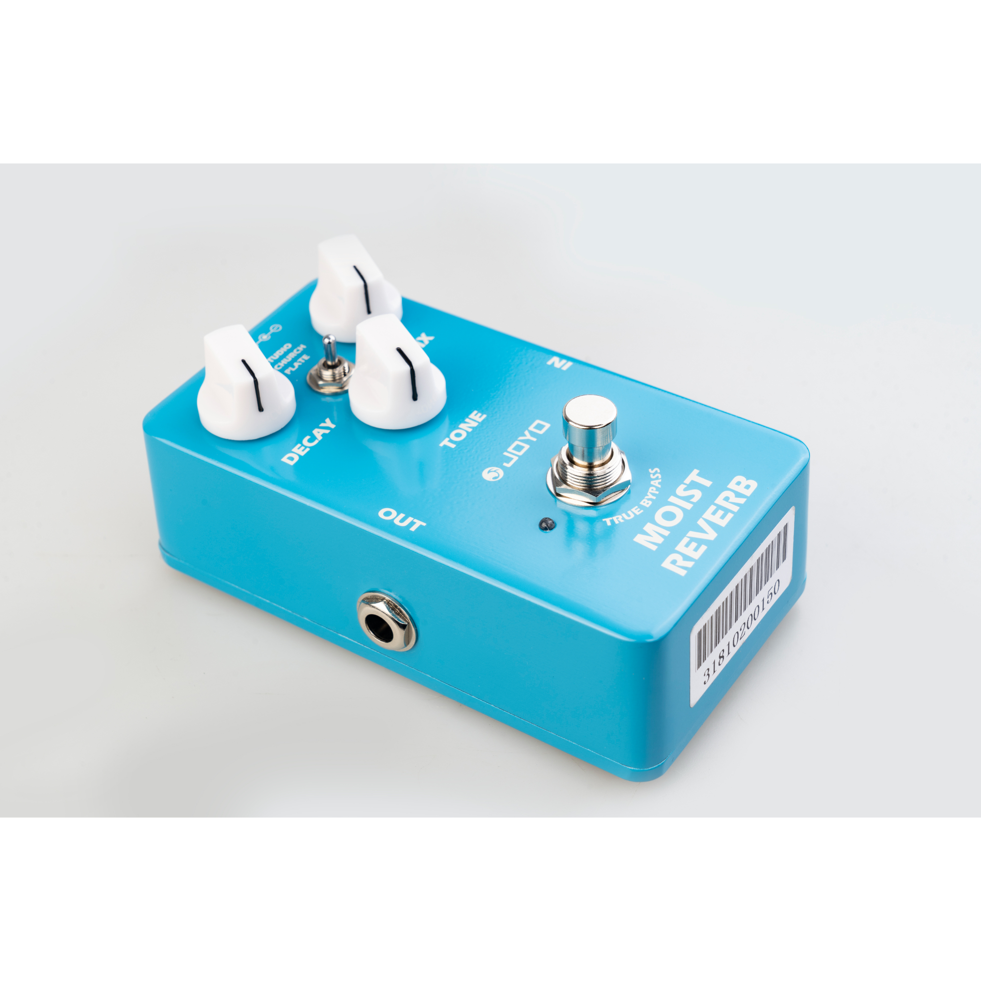 JOYO Reverb Effect Pedal Digital Guitar Pedal with 3 Reverb Effects Studio Church Plate for Electric Guitar - True Bypass MOIST JF-20