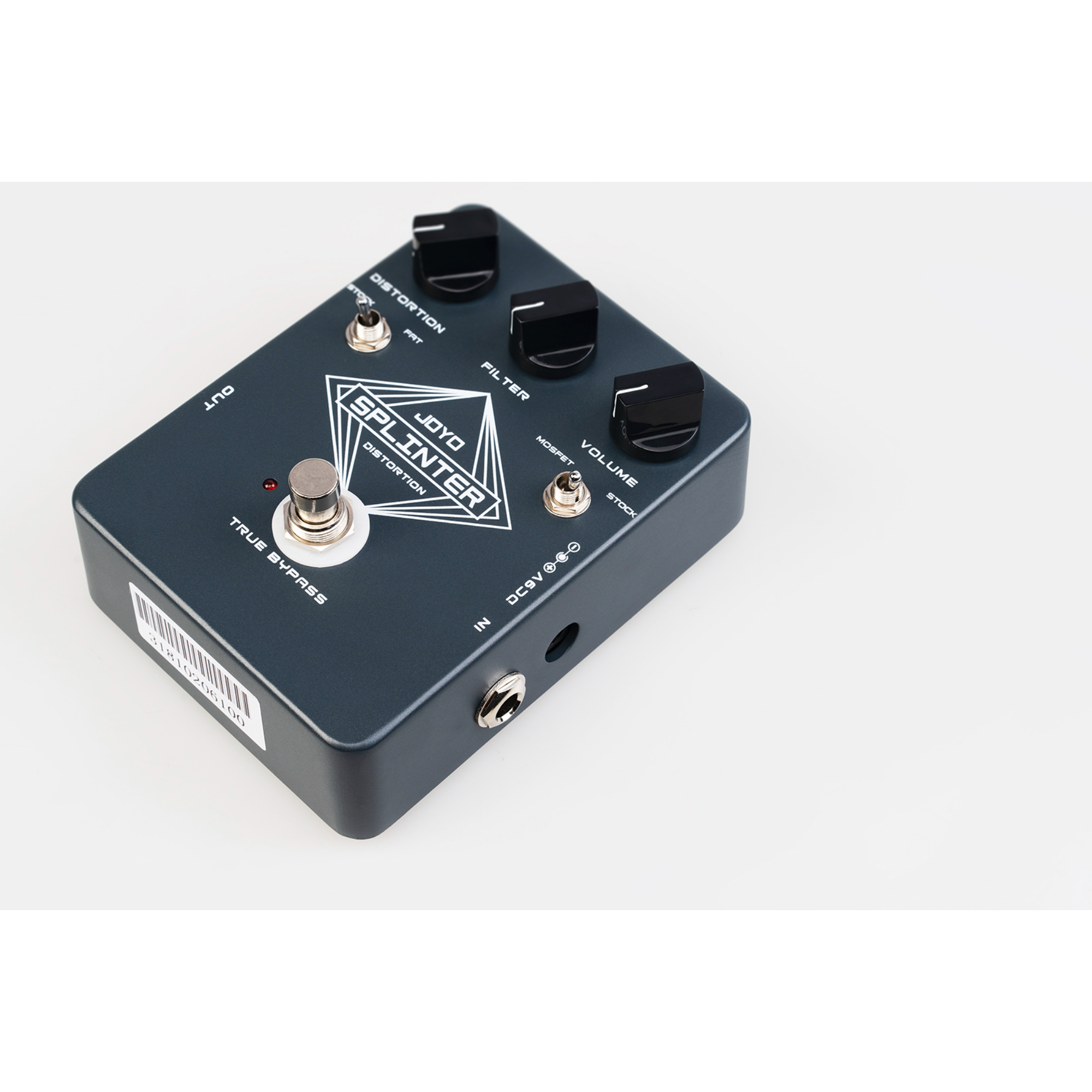 JOYO Distortion Guitar Effect Pedal with Selectable MOSFET FAT Clipping Thick Boost Distortion - True Bypass SPLINTER JF-21