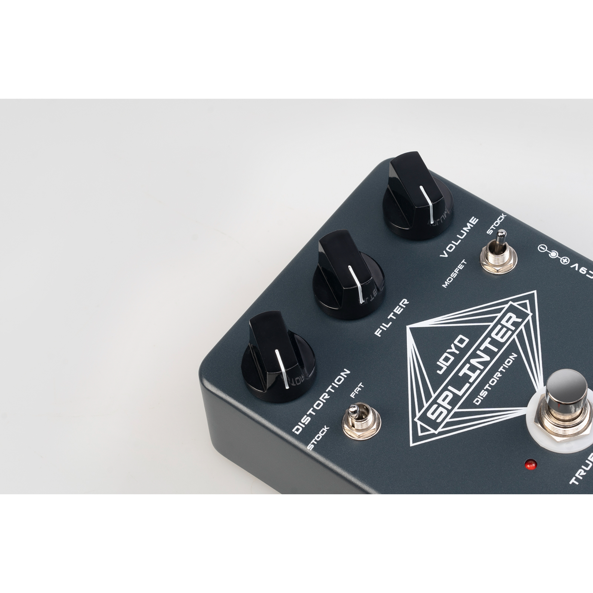 JOYO Distortion Guitar Effect Pedal with Selectable MOSFET FAT Clipping Thick Boost Distortion - True Bypass SPLINTER JF-21