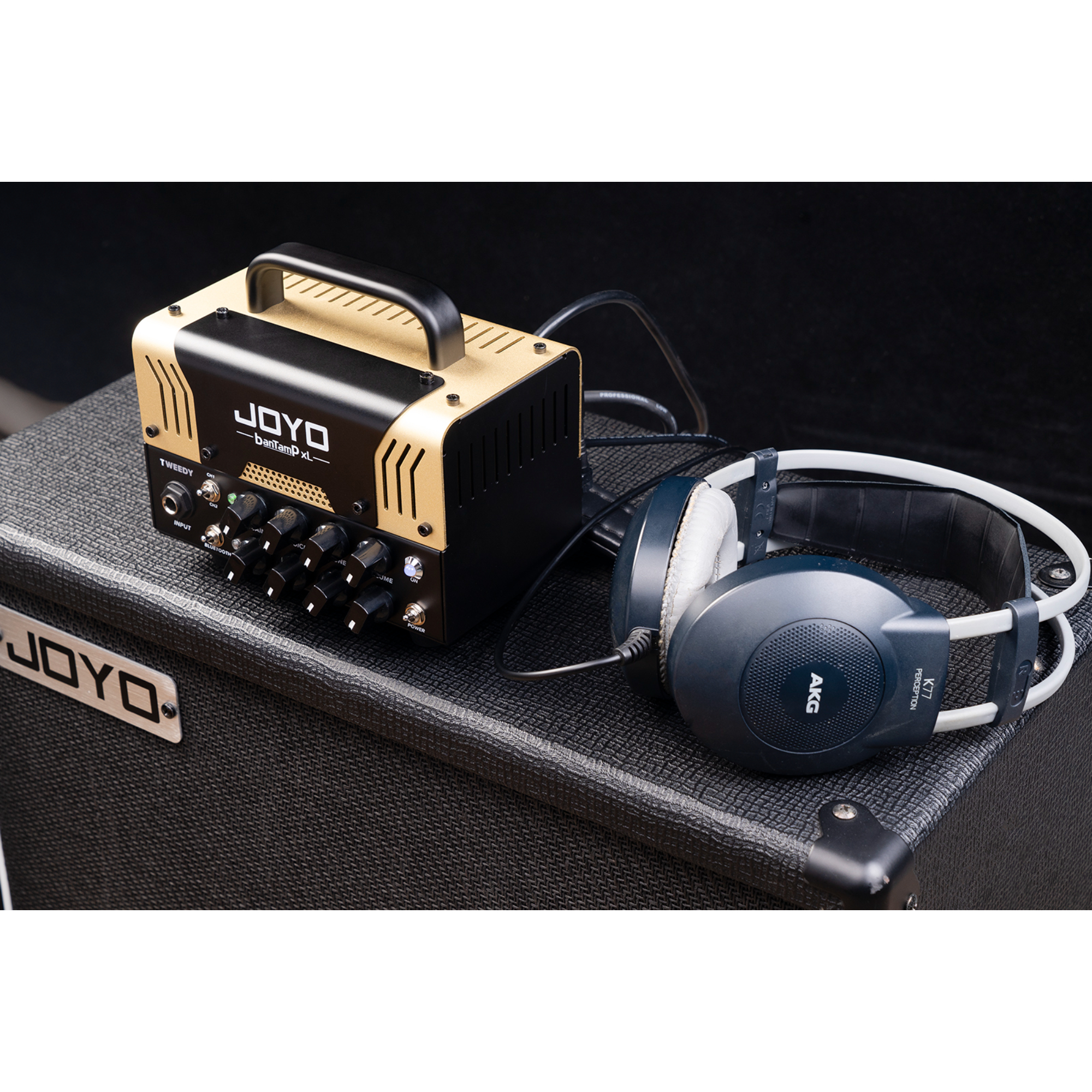 JOYO Tweedy BanTamp XL Series Mini Amp Head 20 Watt Preamp 2 Channel Hybrid Tube Guitar Amplifier with Bluetooth for Electric Guitar