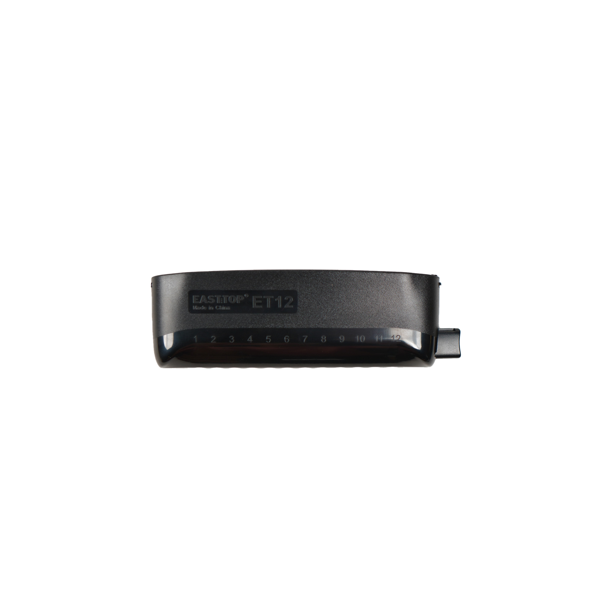EAST TOP 12 Hole Chromatic Harmonica C Key Mouth Organ for Adults and Professionals with Unique Modern Design ET12 Ivory Cover