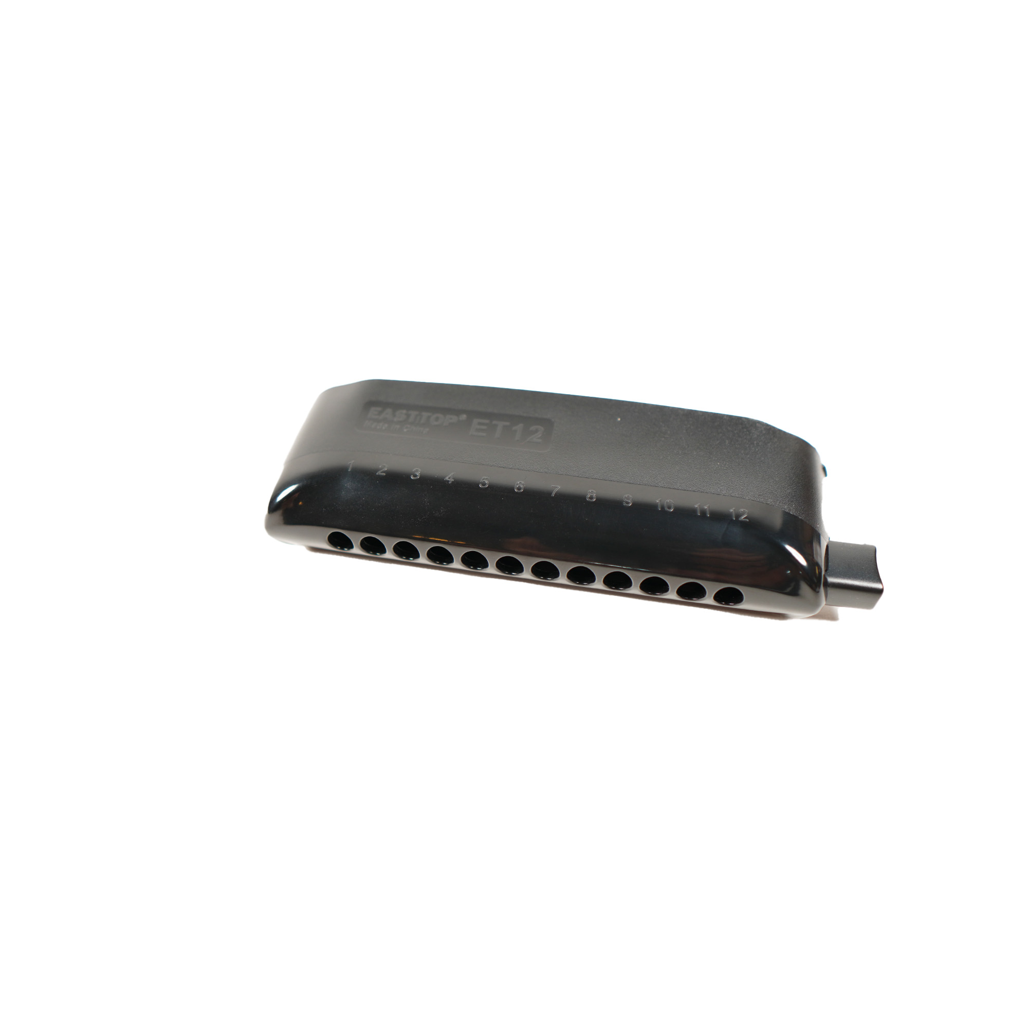 EAST TOP 12 Hole Chromatic Harmonica C Key Mouth Organ for Adults and Professionals with Unique Modern Design ET12 Ivory Cover