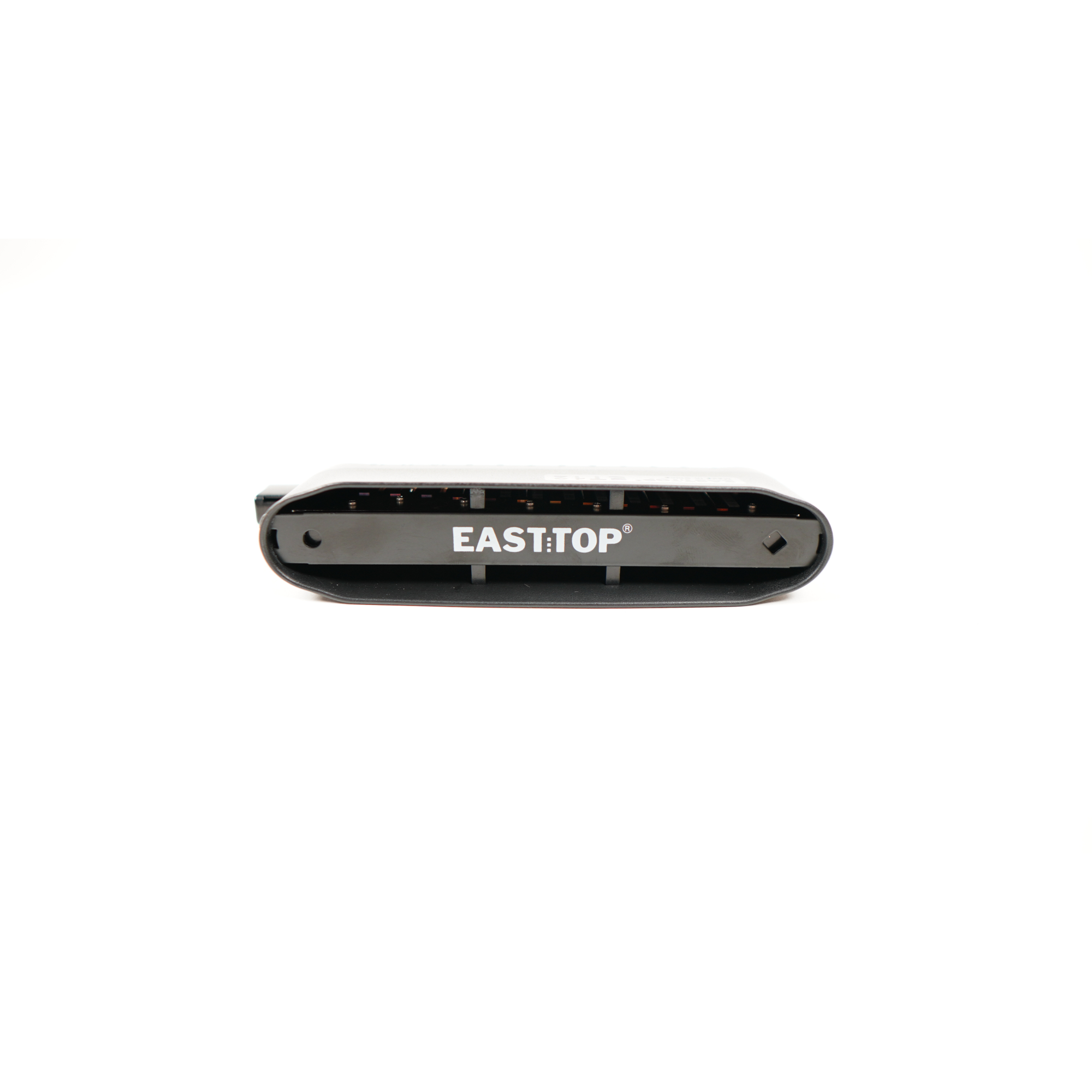 EAST TOP 12 Hole Chromatic Harmonica C Key Mouth Organ for Adults and Professionals with Unique Modern Design ET12 Ivory Cover