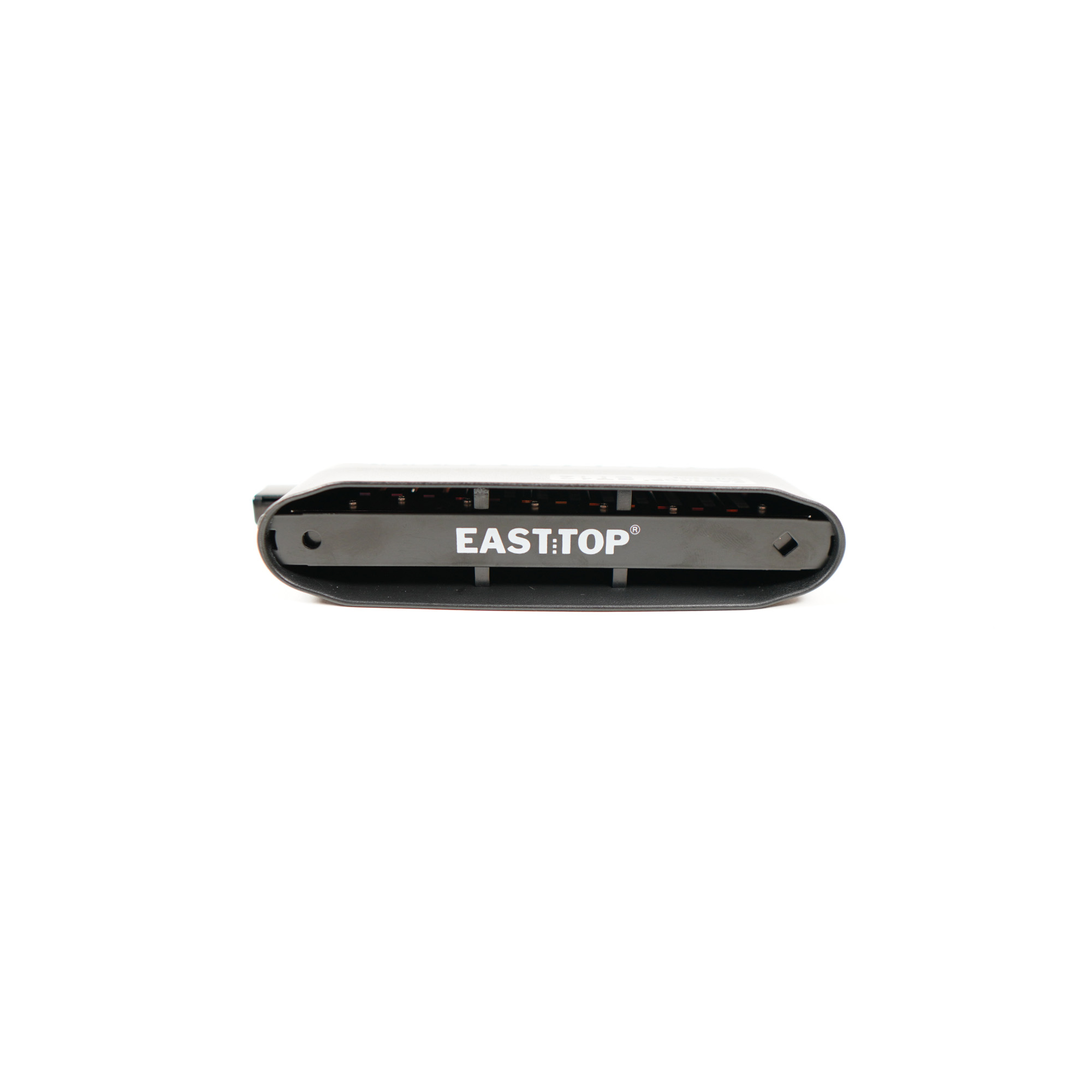 EAST TOP 12 Hole Chromatic Harmonica C Key Mouth Organ for Adults and Professionals with Unique Modern Design ET12 Ivory Cover