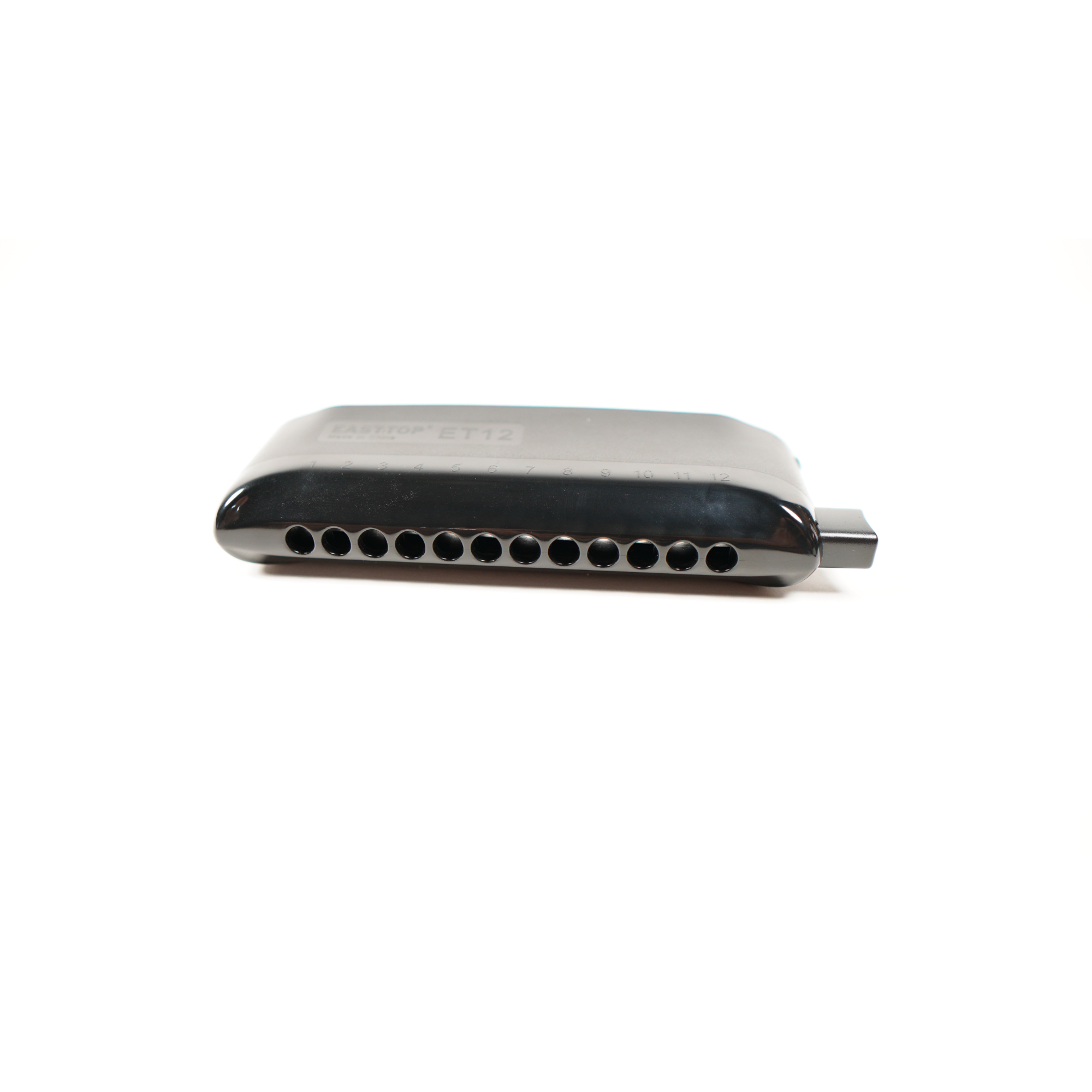 EAST TOP 12 Hole Chromatic Harmonica C Key Mouth Organ for Adults and Professionals with Unique Modern Design ET12 Ivory Cover