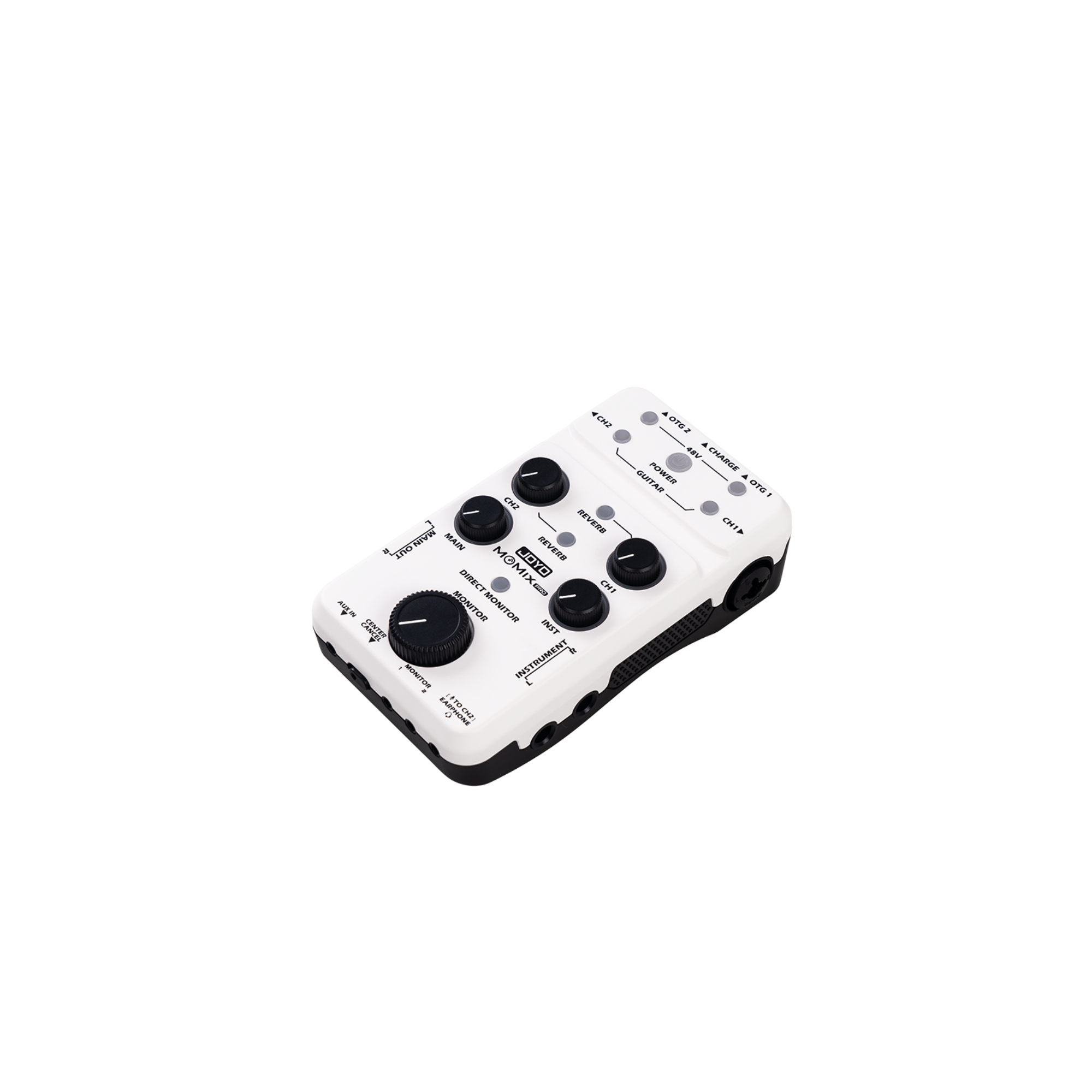 JOYO Audio Mixer USB Audio Interface Stereo XLR48V Phantom Power Mixer for Live Streaming Recording Podcasting Plug Play MOMIX PRO