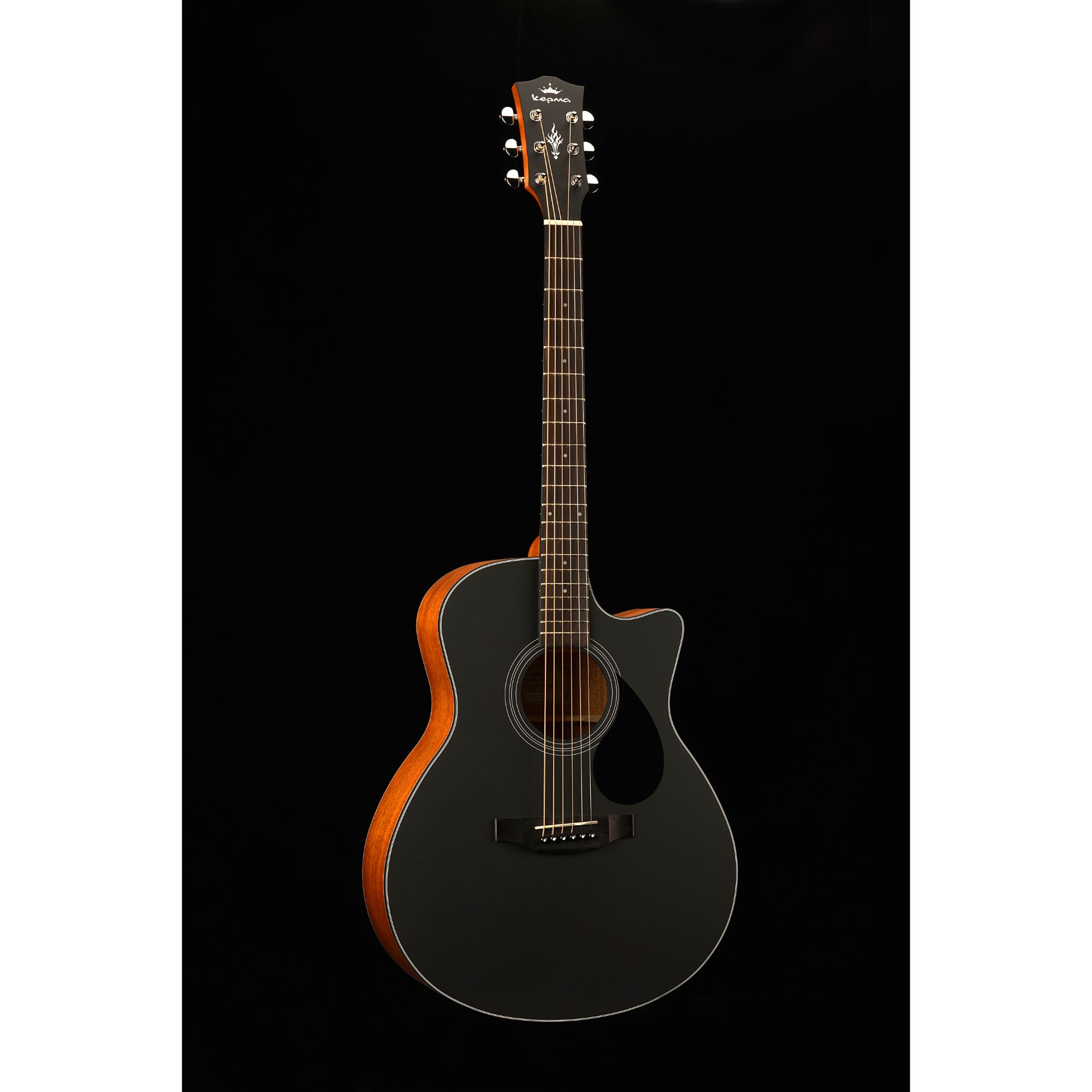 Kepma EAC Acoustic Guitar - Black Matt