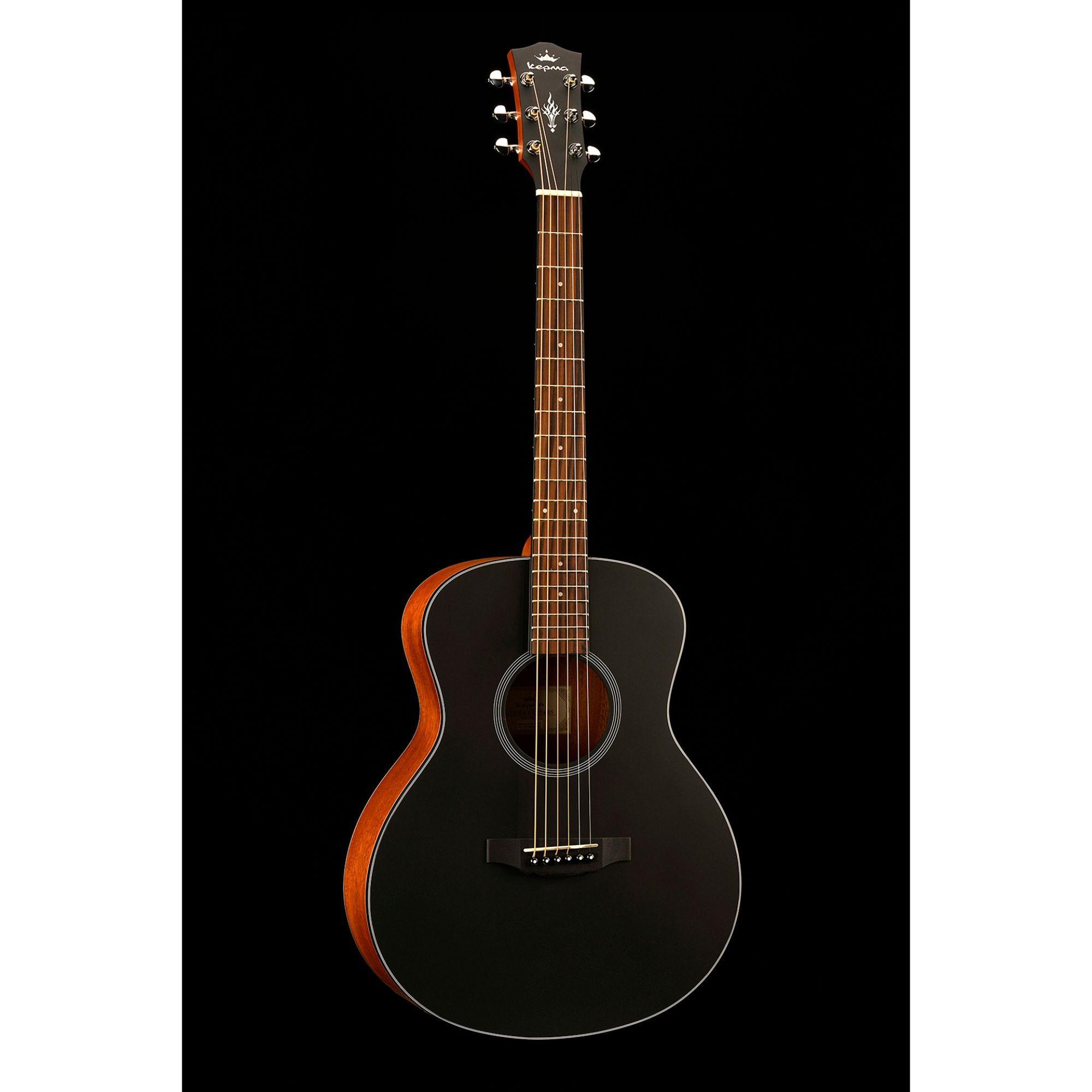 KEPMA ES36 Travel Acoustic Guitar- Black Matt