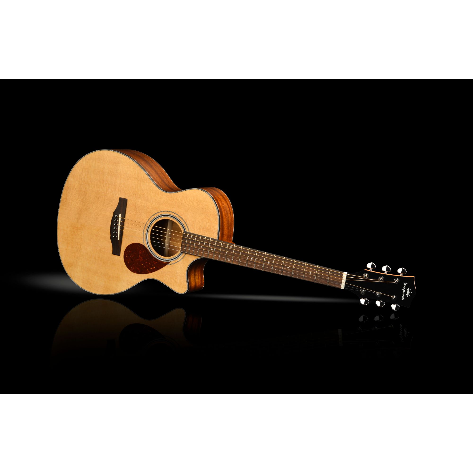 Kepma F0E GA TransAcoustic Guitar - Natural