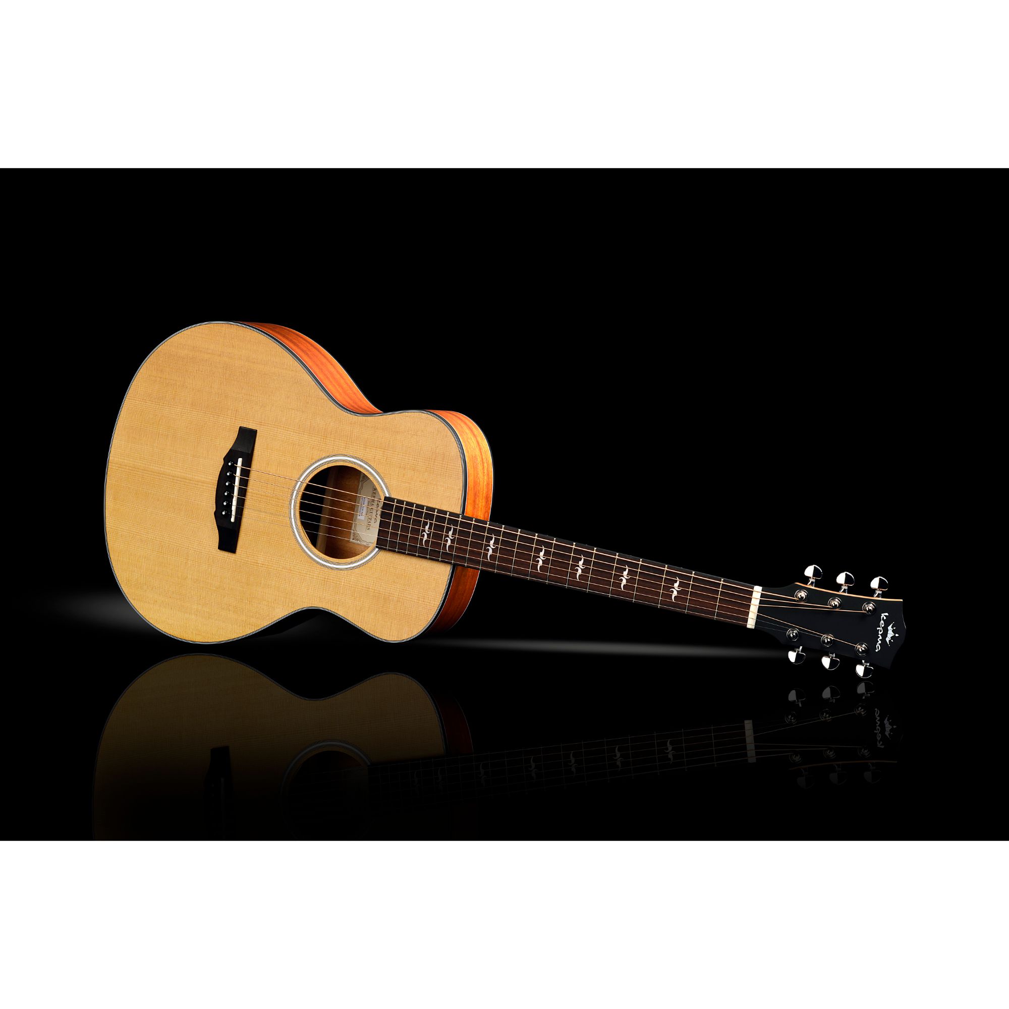 Kepma FS 36E - PARLOR SIZE TRAVEL GUITAR SOLID TOP TRANSACOUSTIC