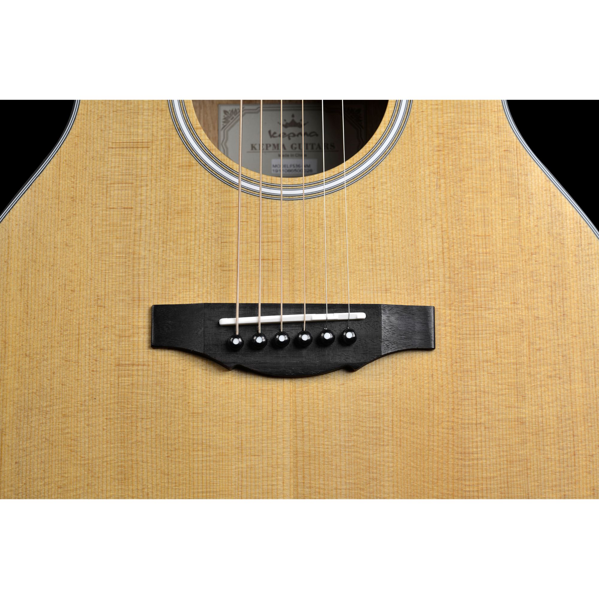 Kepma FS 36E - PARLOR SIZE TRAVEL GUITAR SOLID TOP TRANSACOUSTIC