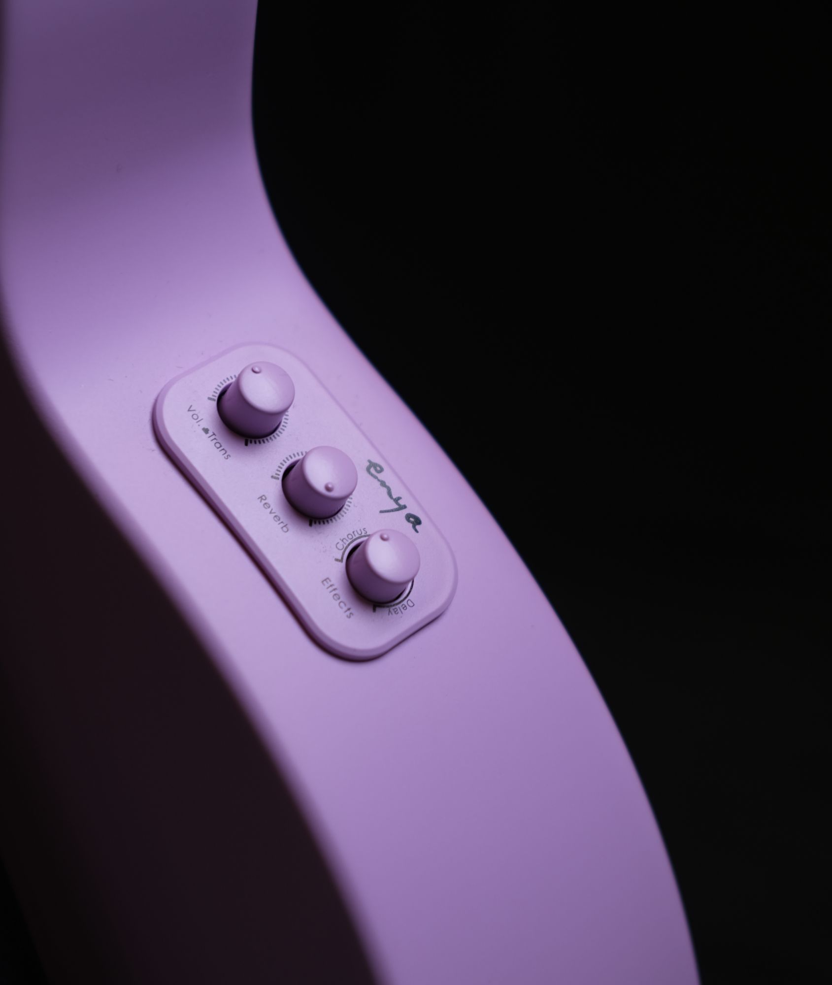 Enya Tenor Nova UE PRO Transacoustic Carbon Fiber Travel Ukulele- Purple