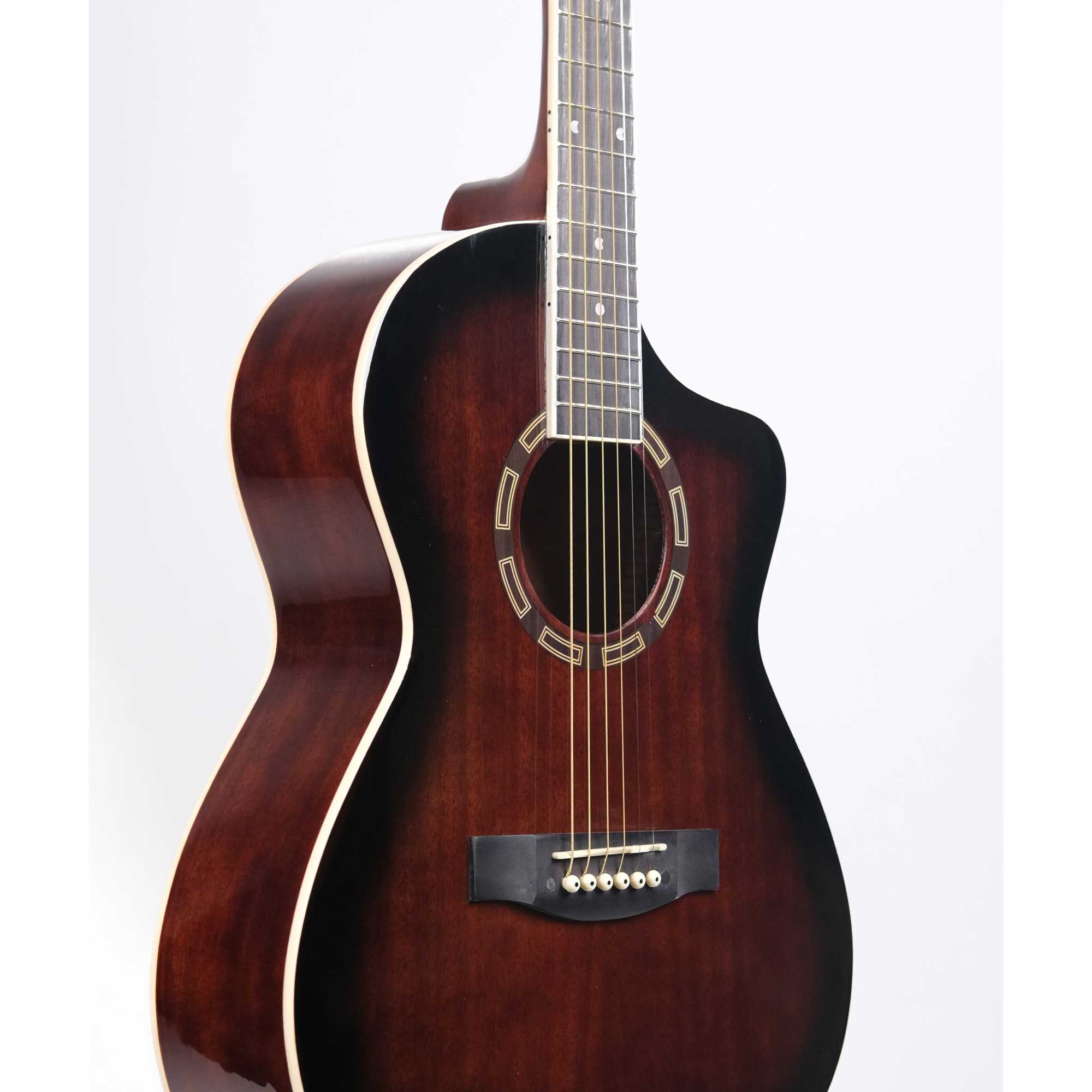 Richtone B139CE CHARCOAL glossy JF style cutaway Acoustic guitar