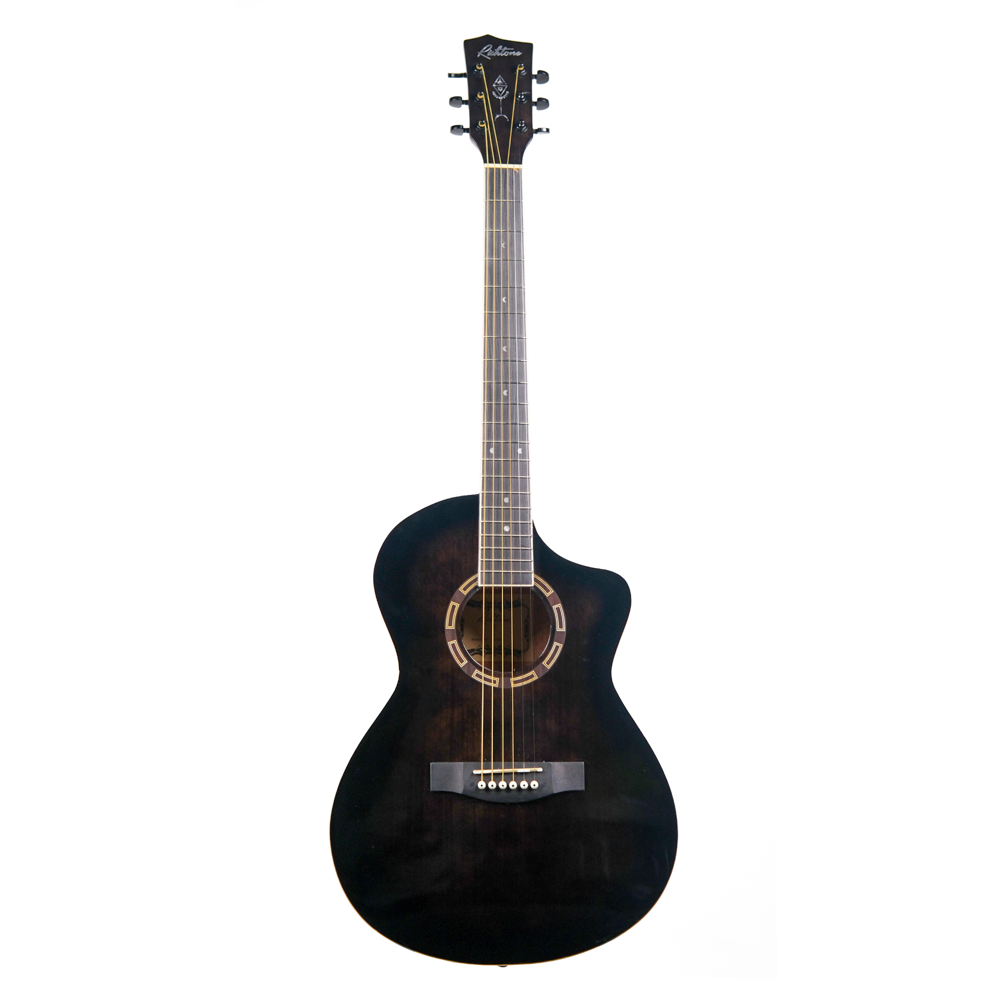 Richtone B139C CHARCOAL glossy JF style cutaway Acoustic guitar