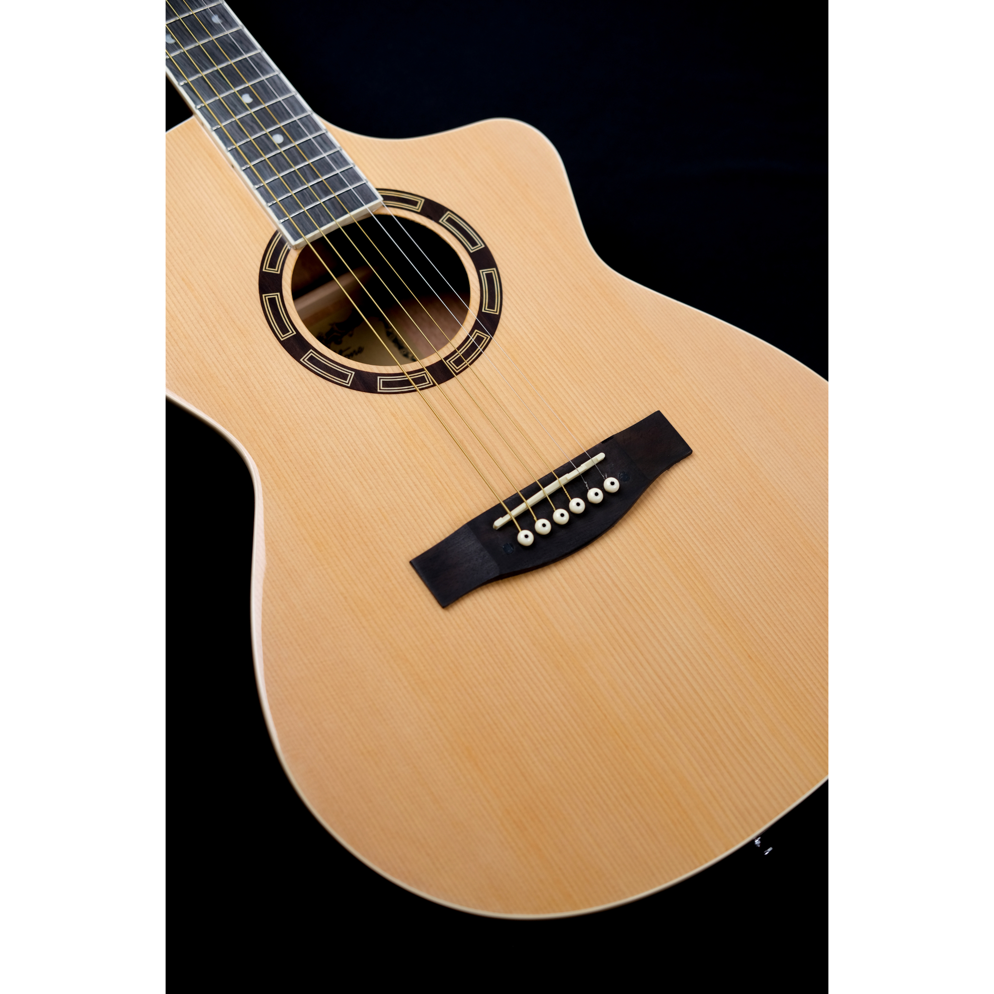 Richtone B239C Natural glossy JF style cutaway Acoustic guitar