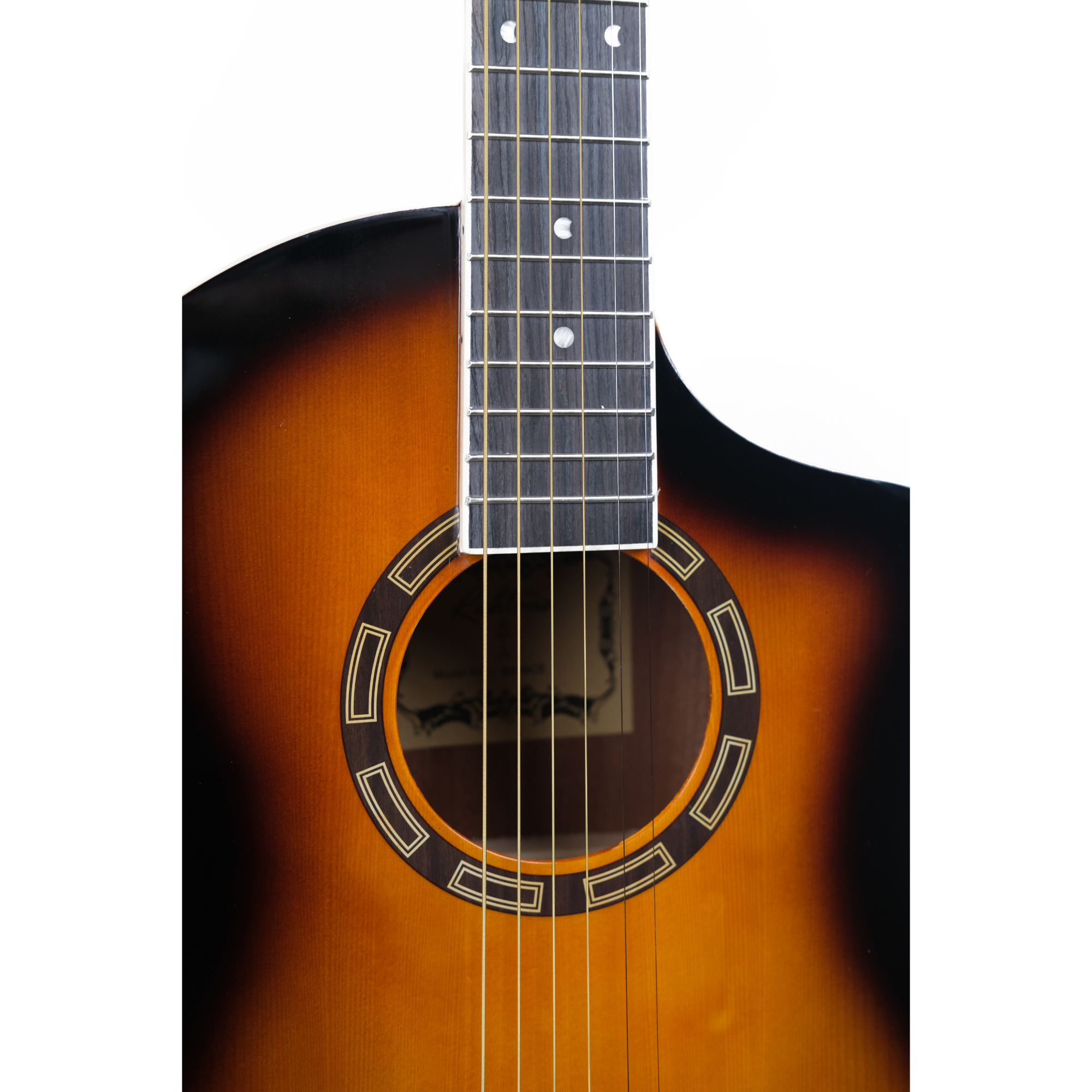 Richtone B239CE Piezo Sunburst glossy JF style cutaway Semi-Acoustic guitar