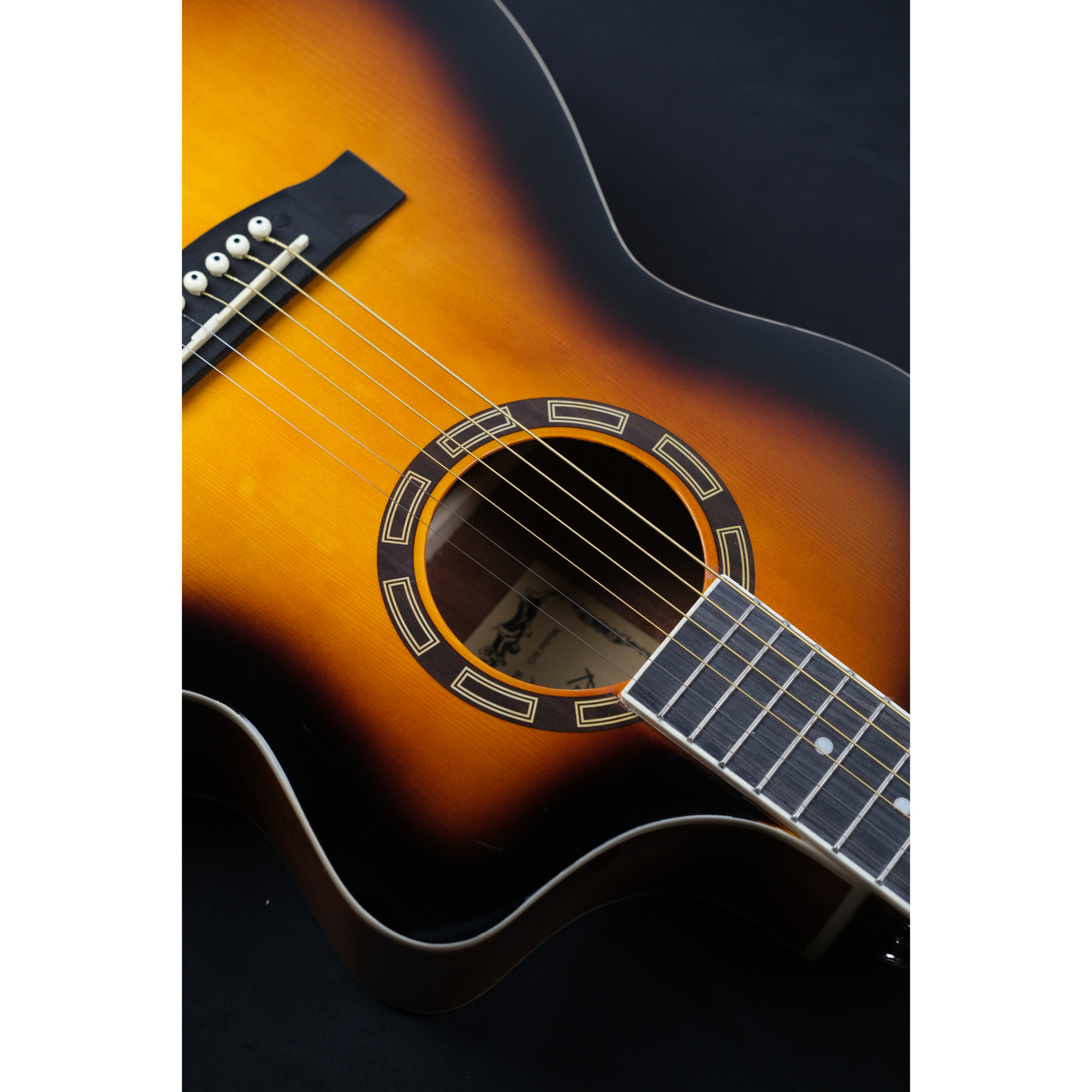 Richtone B239CE Piezo Sunburst glossy JF style cutaway Semi-Acoustic guitar