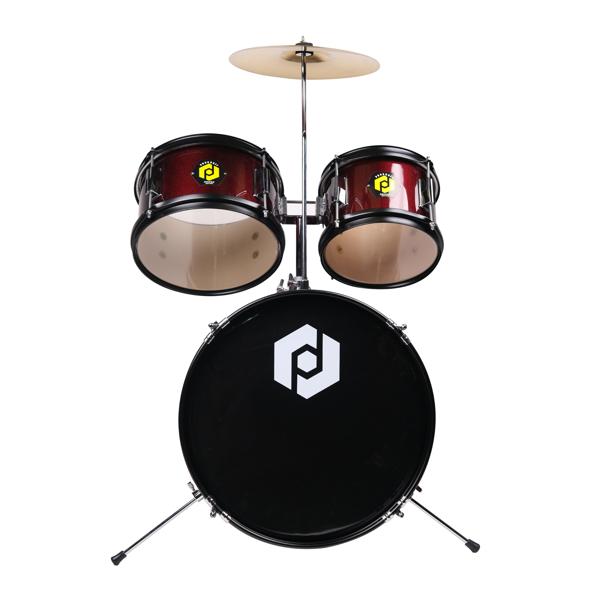 Procraft Junior Drum kit PRJ 1046 Wine red