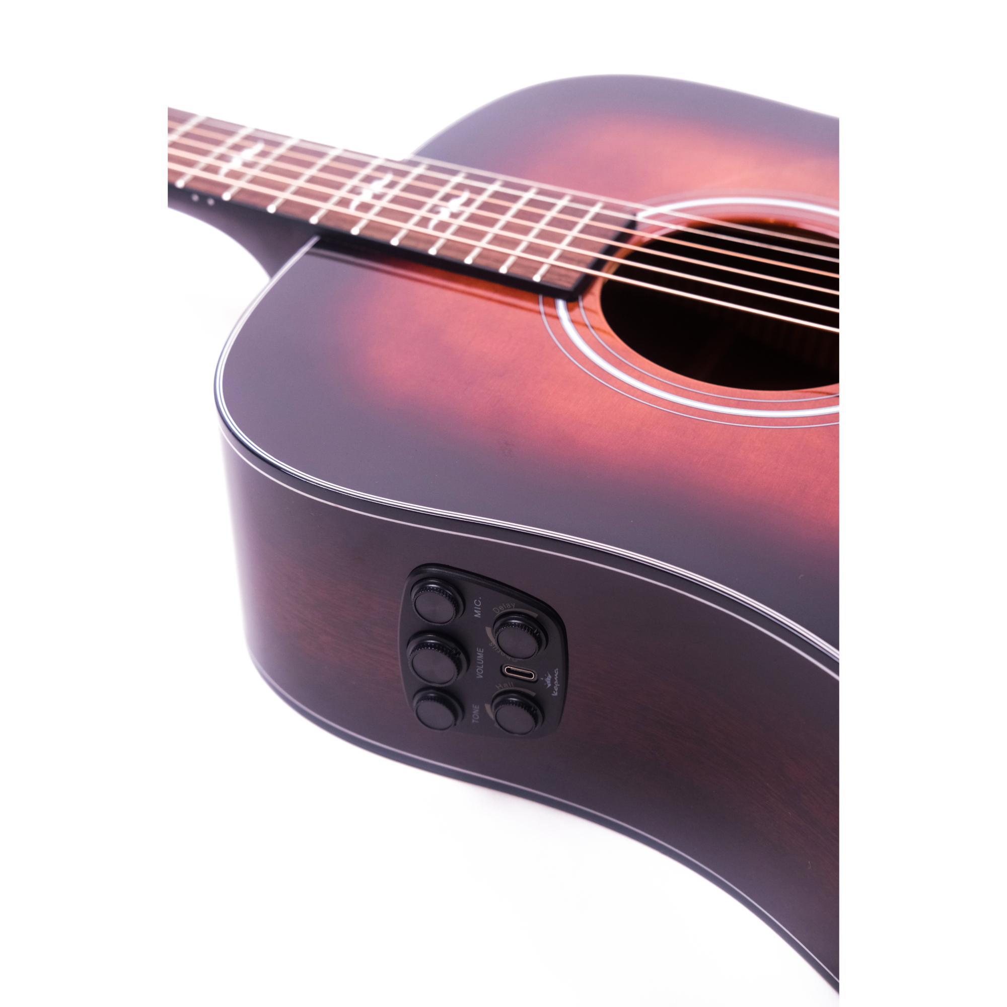 Kepma F1ED Transacoustic Cherry burst