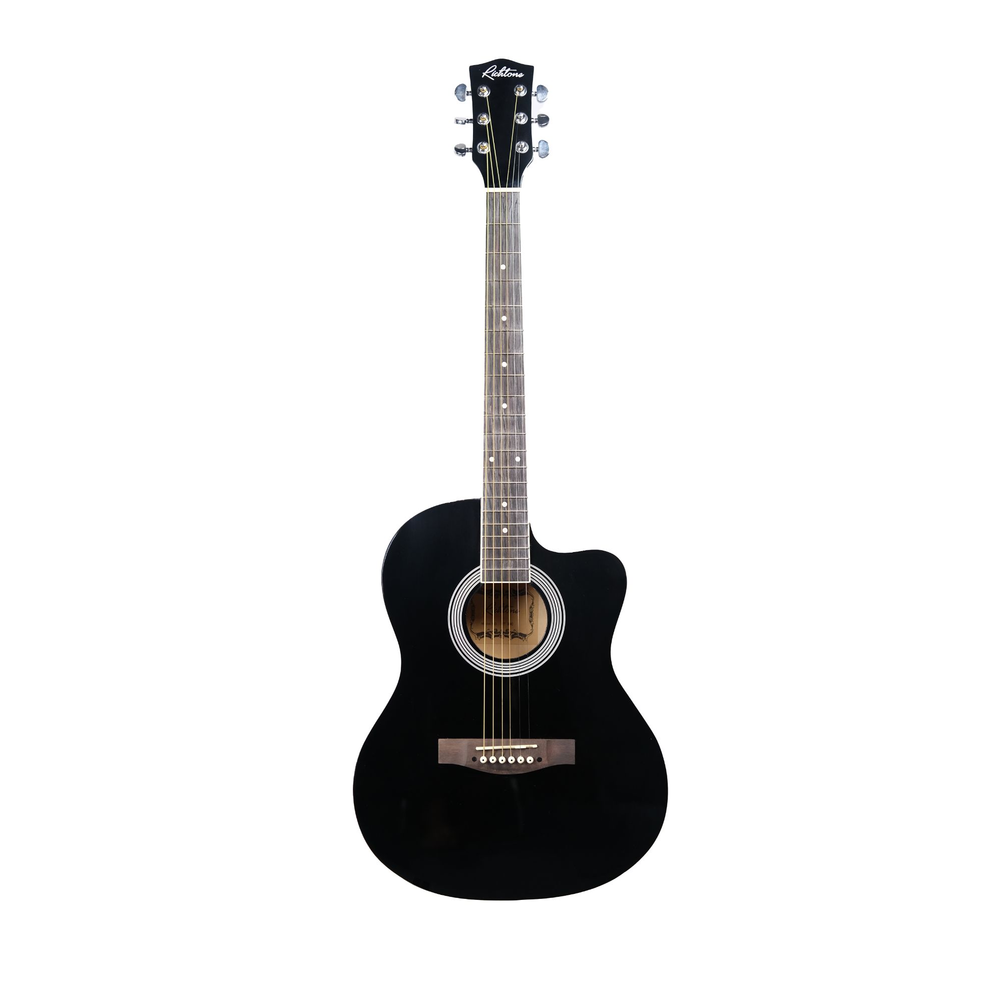 Richtone 39inch RT39C Natural glossy cutaway guitar