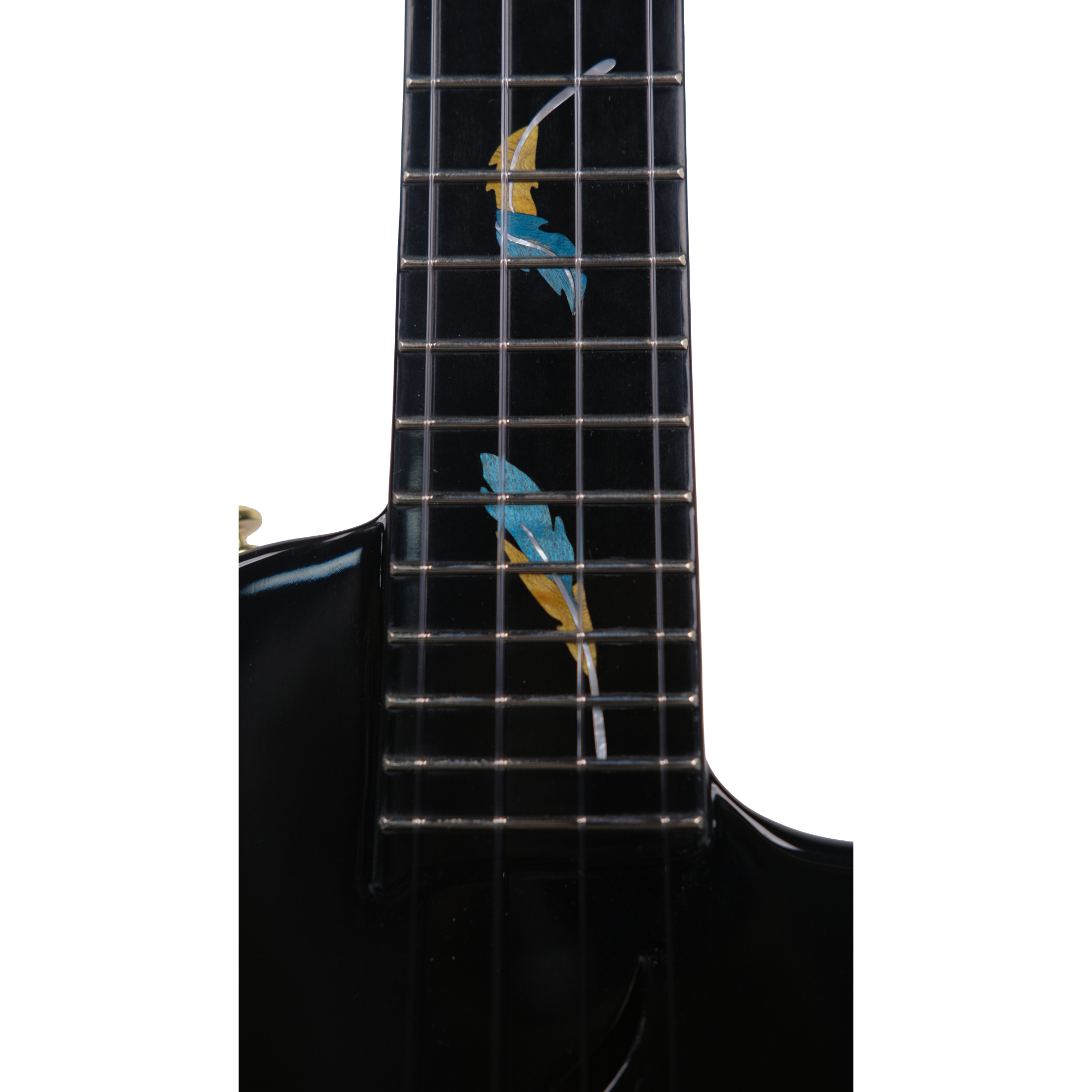 Enya EUT Feather - All solid mahogany transacoustic ukulele Black