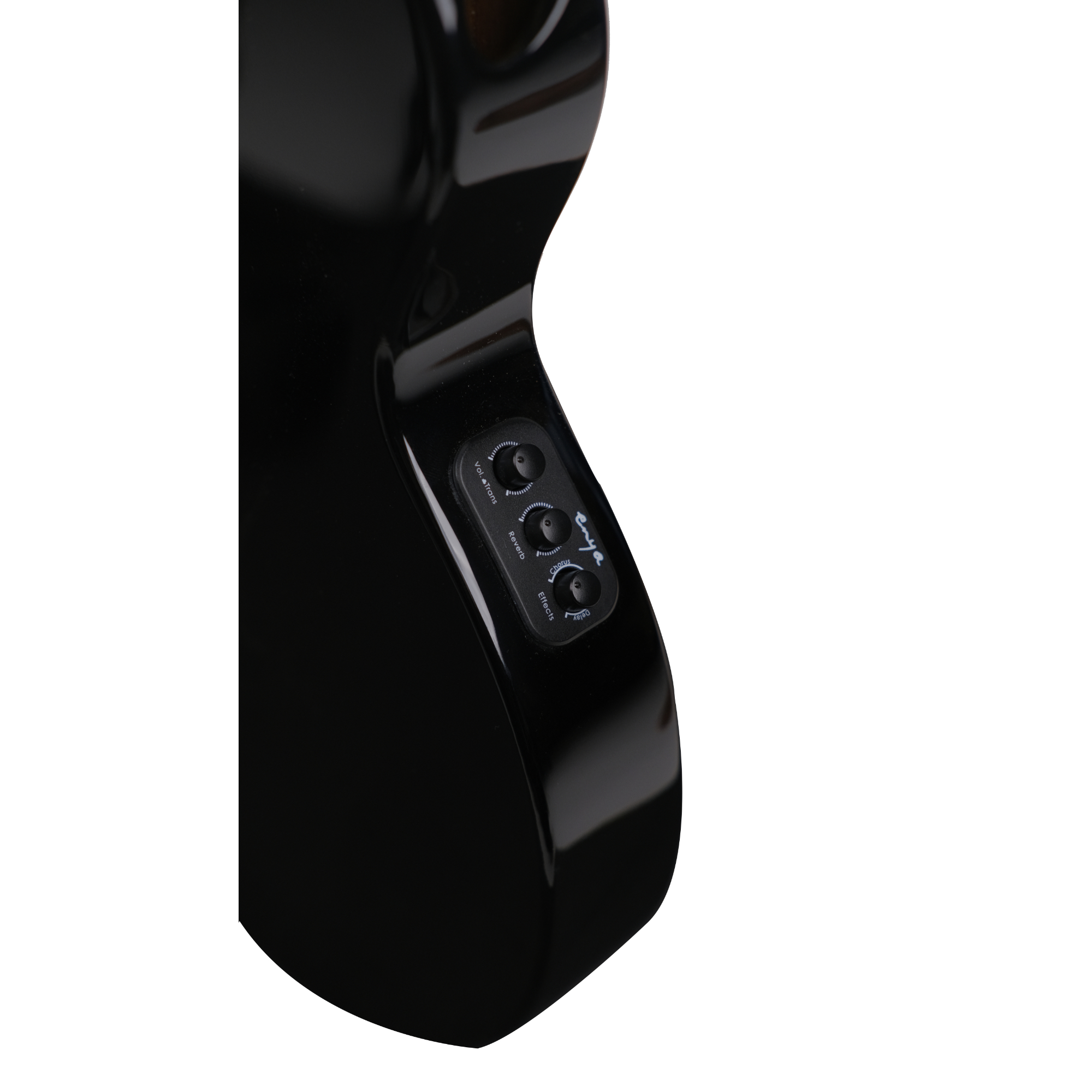 Enya EUT Feather - All solid mahogany transacoustic ukulele Black