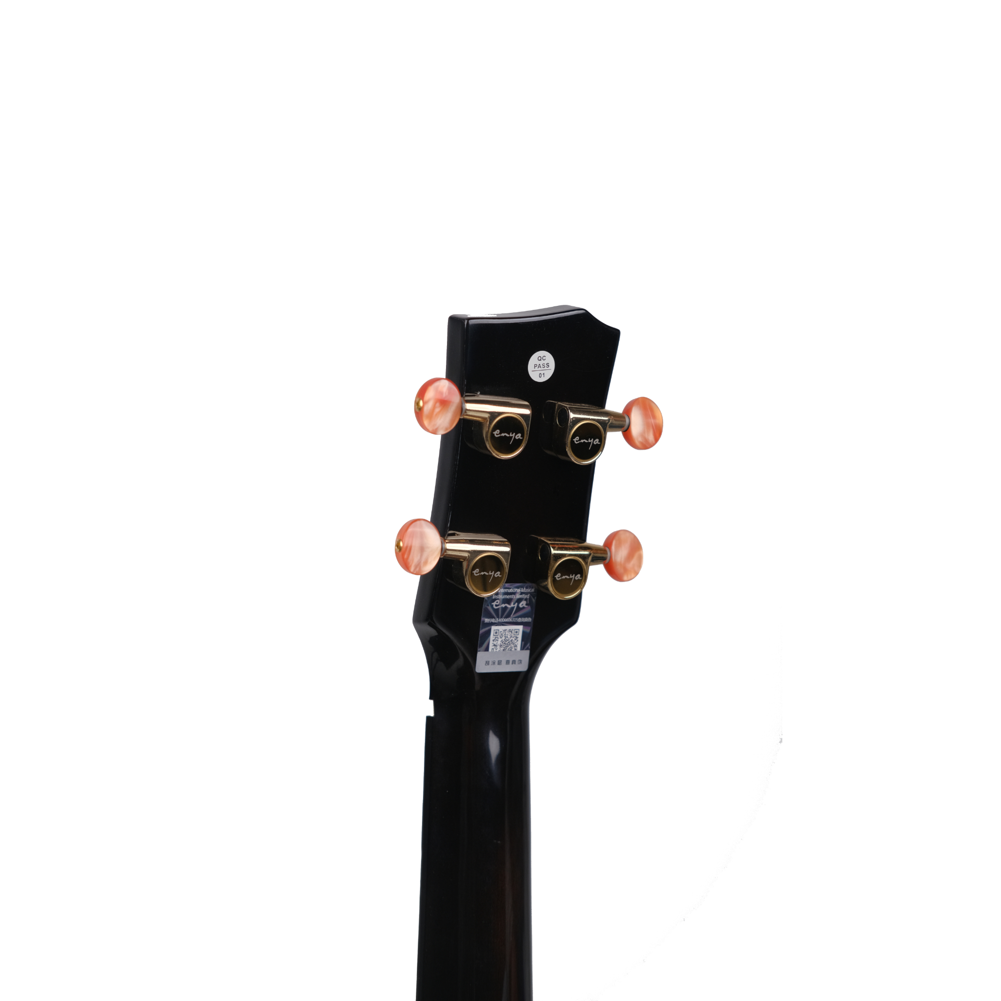 Enya EUT Feather - All solid mahogany transacoustic ukulele Black