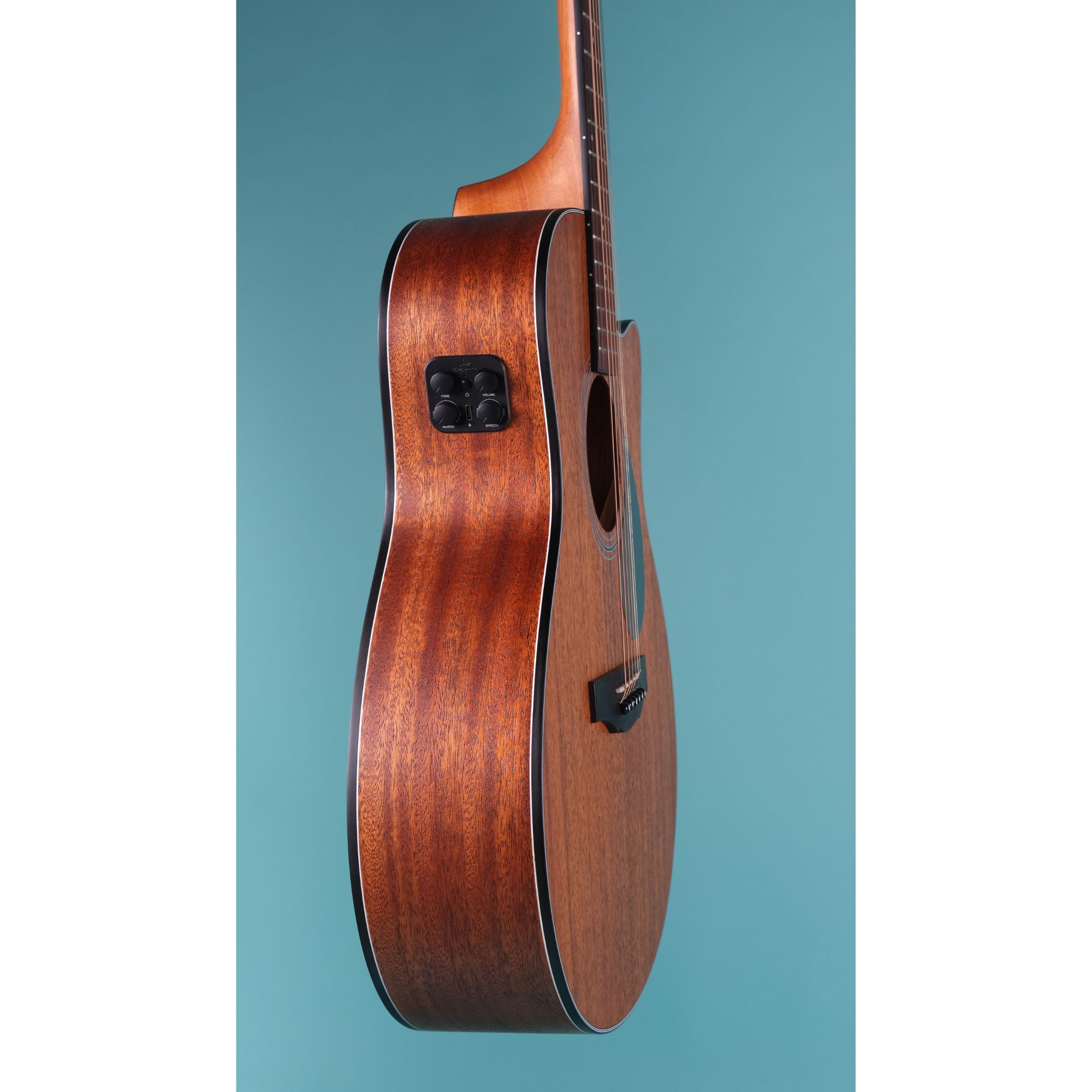 Kepma EAC-E Transacoustic K10 Semi - Acoustic Guitar - All Mahogany Matt