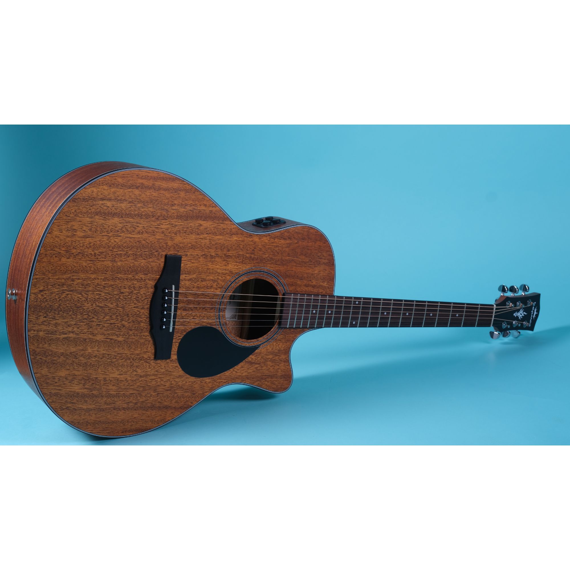 Kepma EAC-E Transacoustic K10 Semi - Acoustic Guitar - All Mahogany Matt
